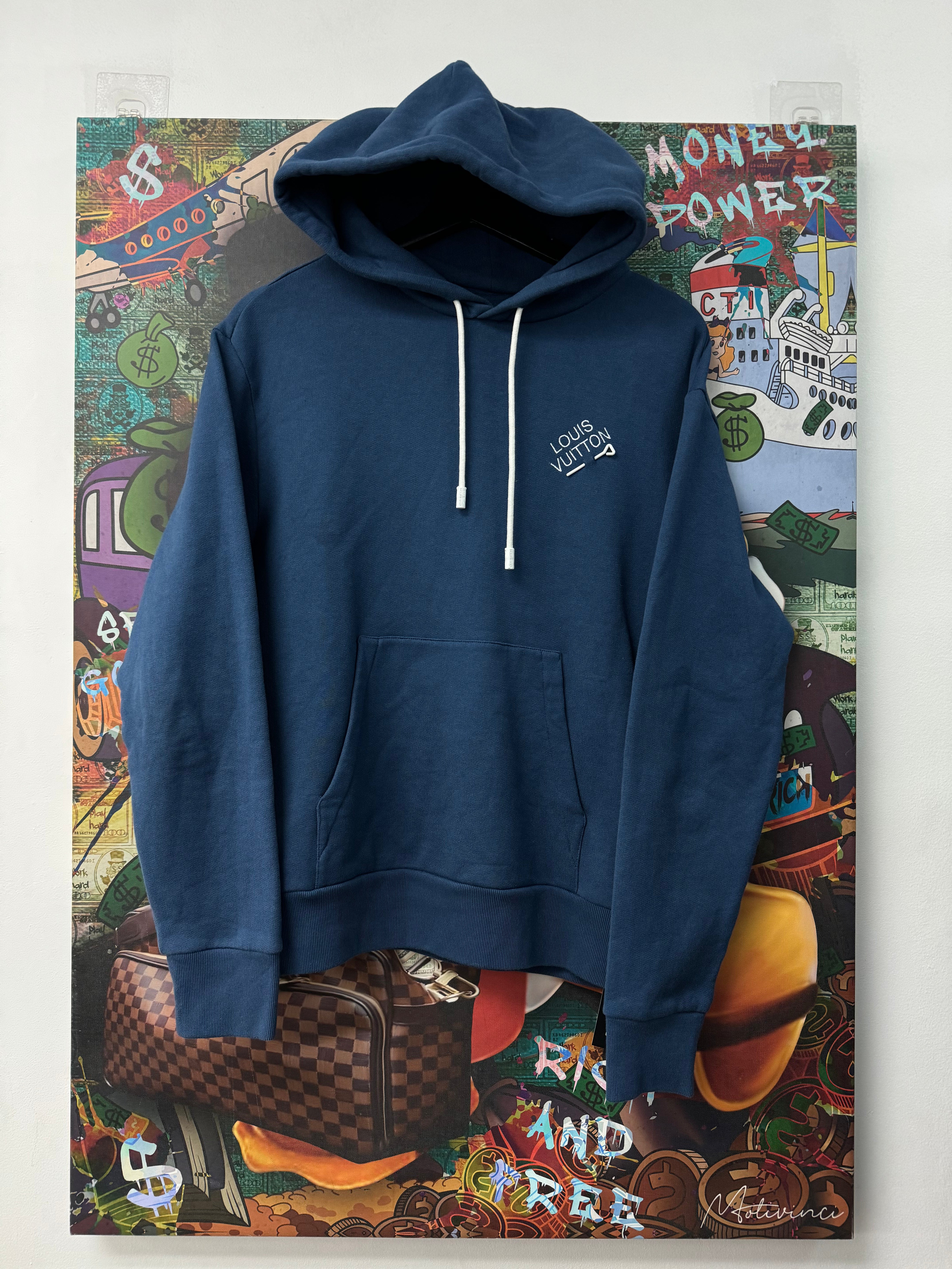 Louis Vuitton Powder Blue Pin Hoodie