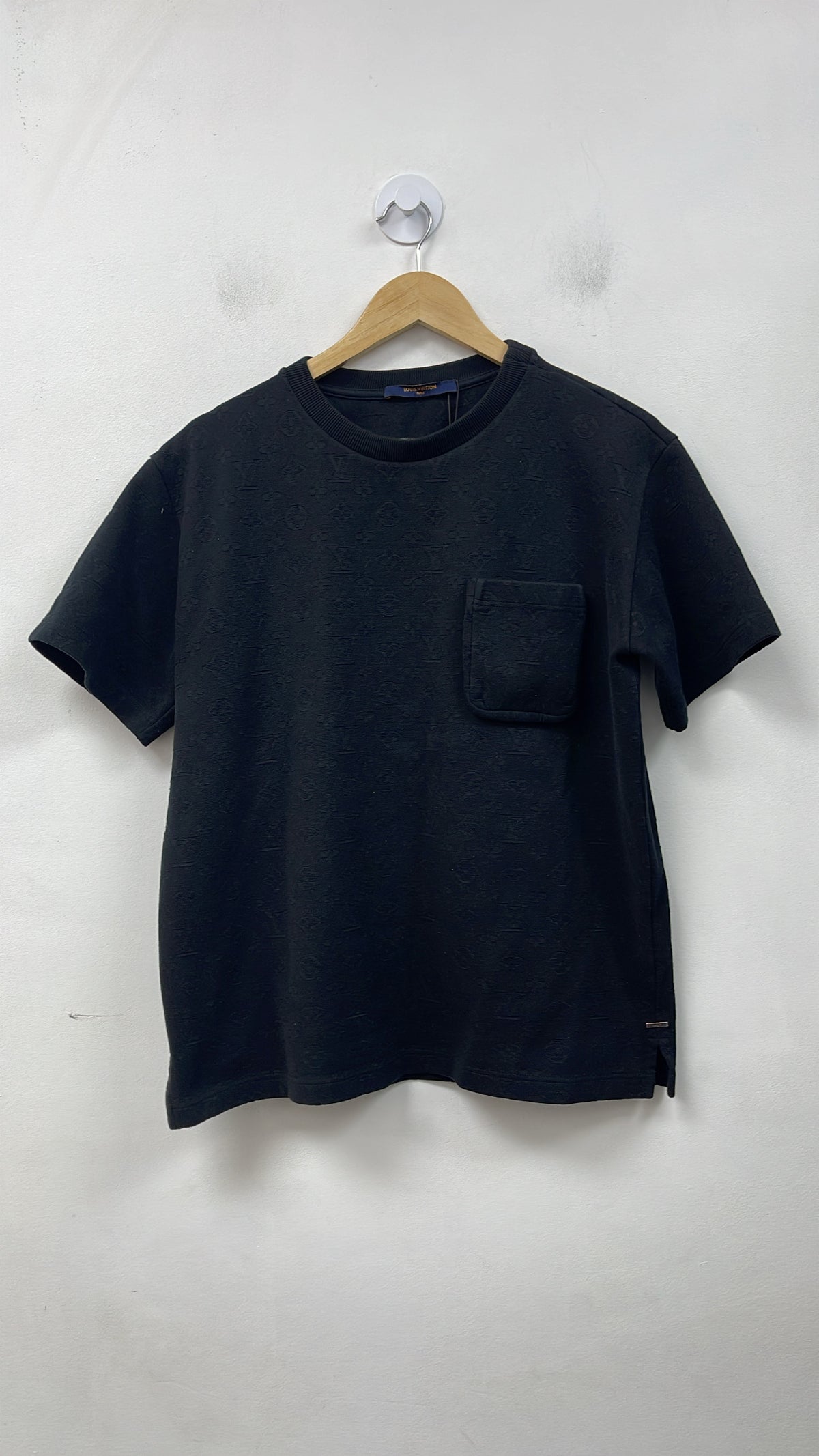 Louis Vuitton Black 3D Monogram Pocket Tee