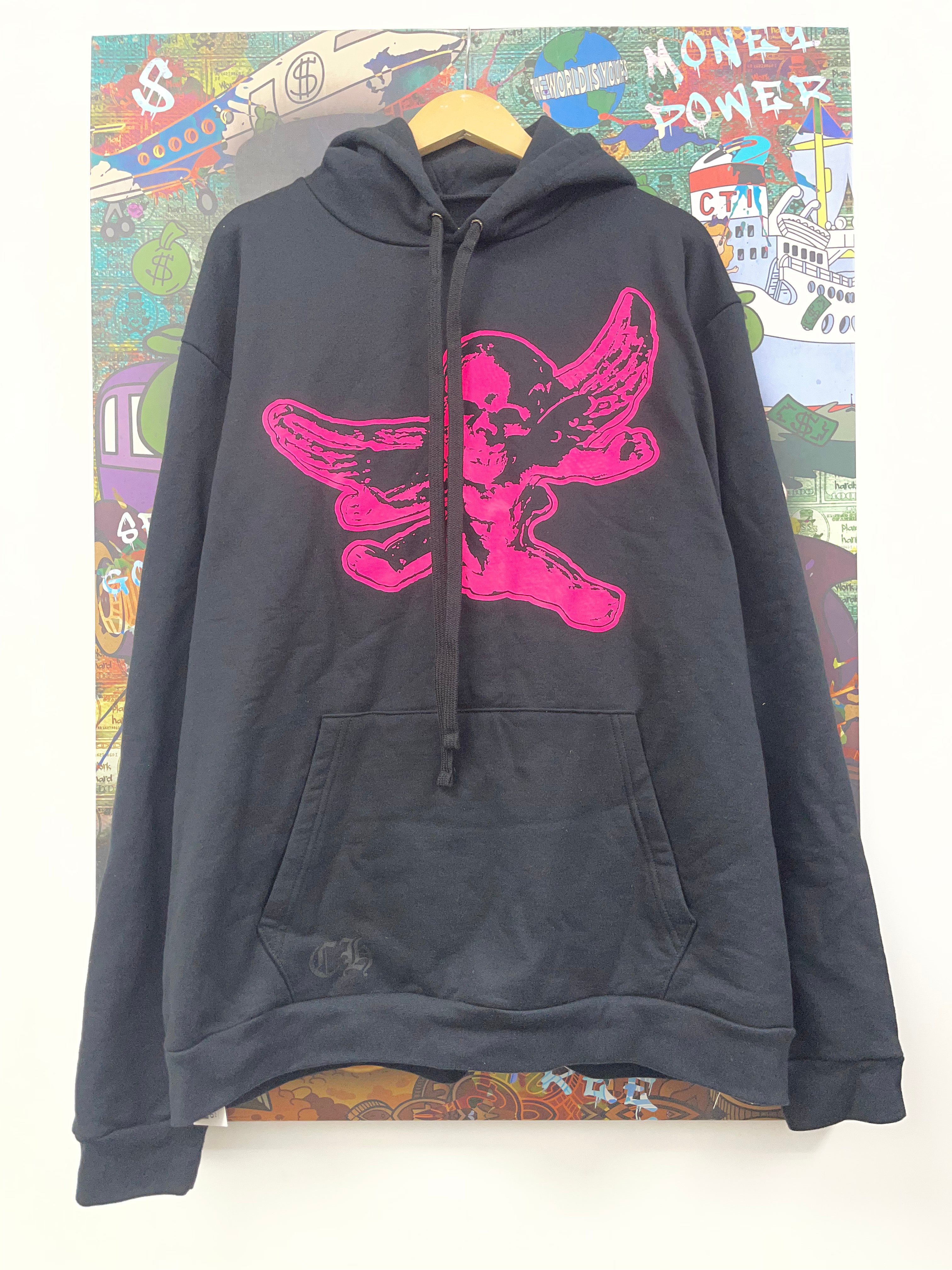 Chrome Hearts FOTI Pink Skull Hoodie