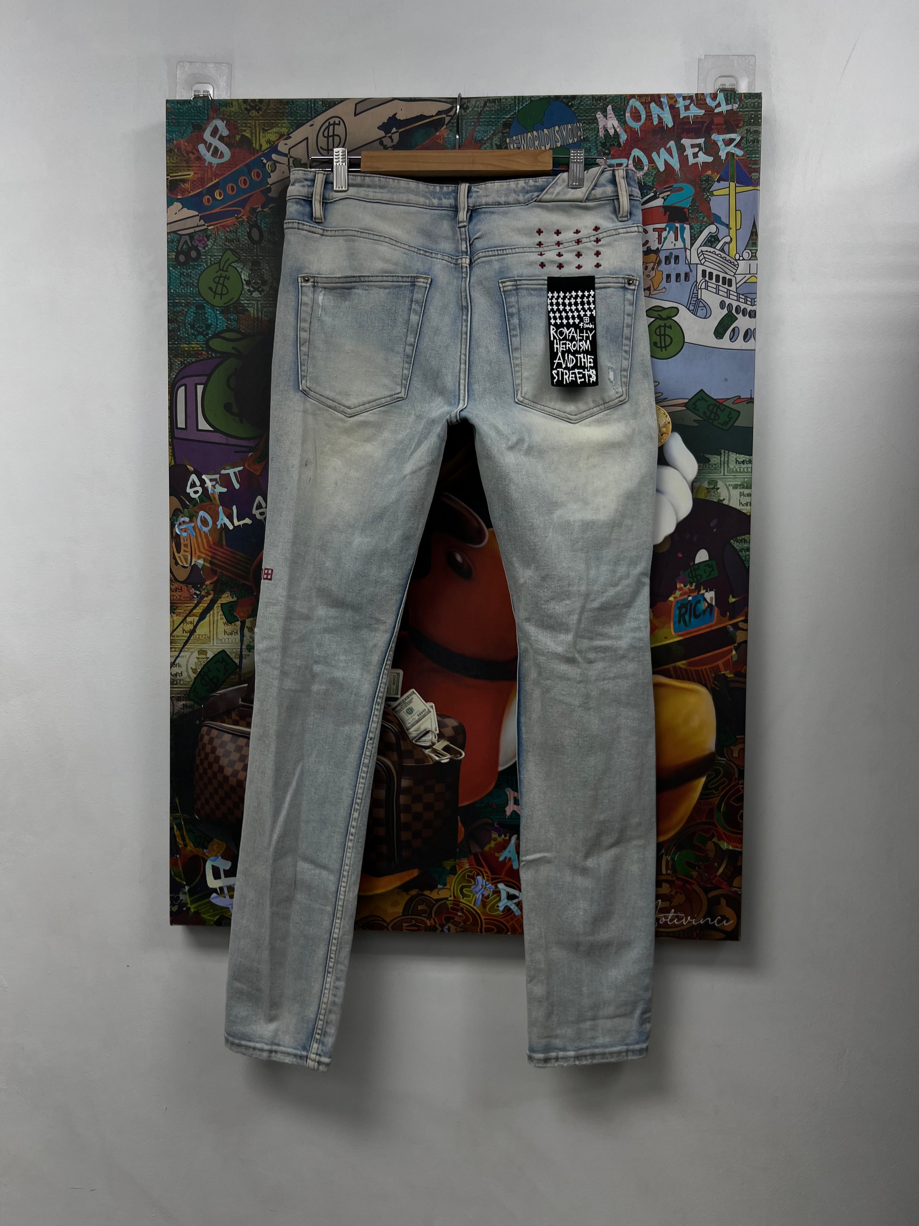 Ksubi Light Wash Red Lion Jeans