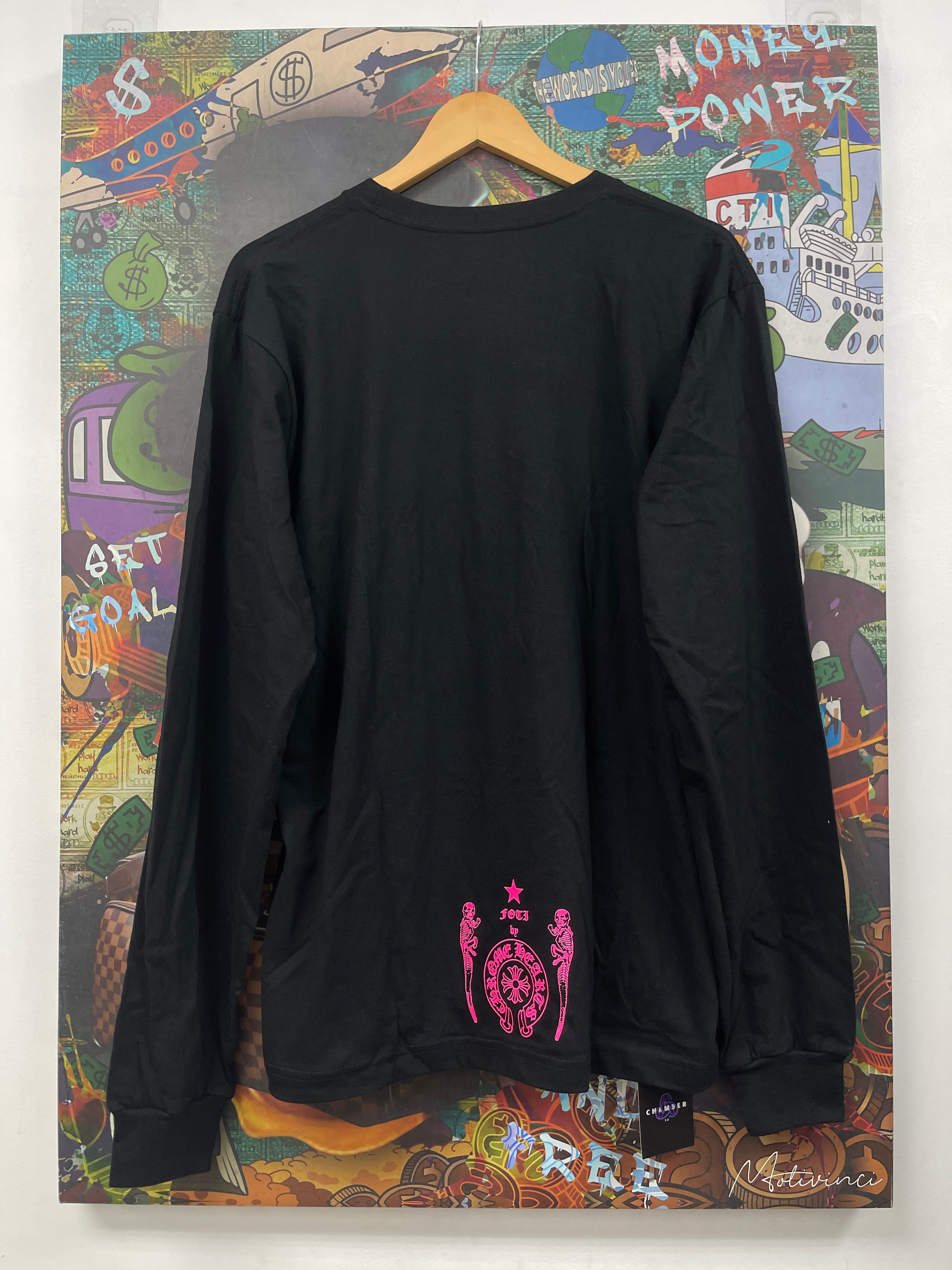 Chrome Hearts FOTI Pink Skull Long Sleeve