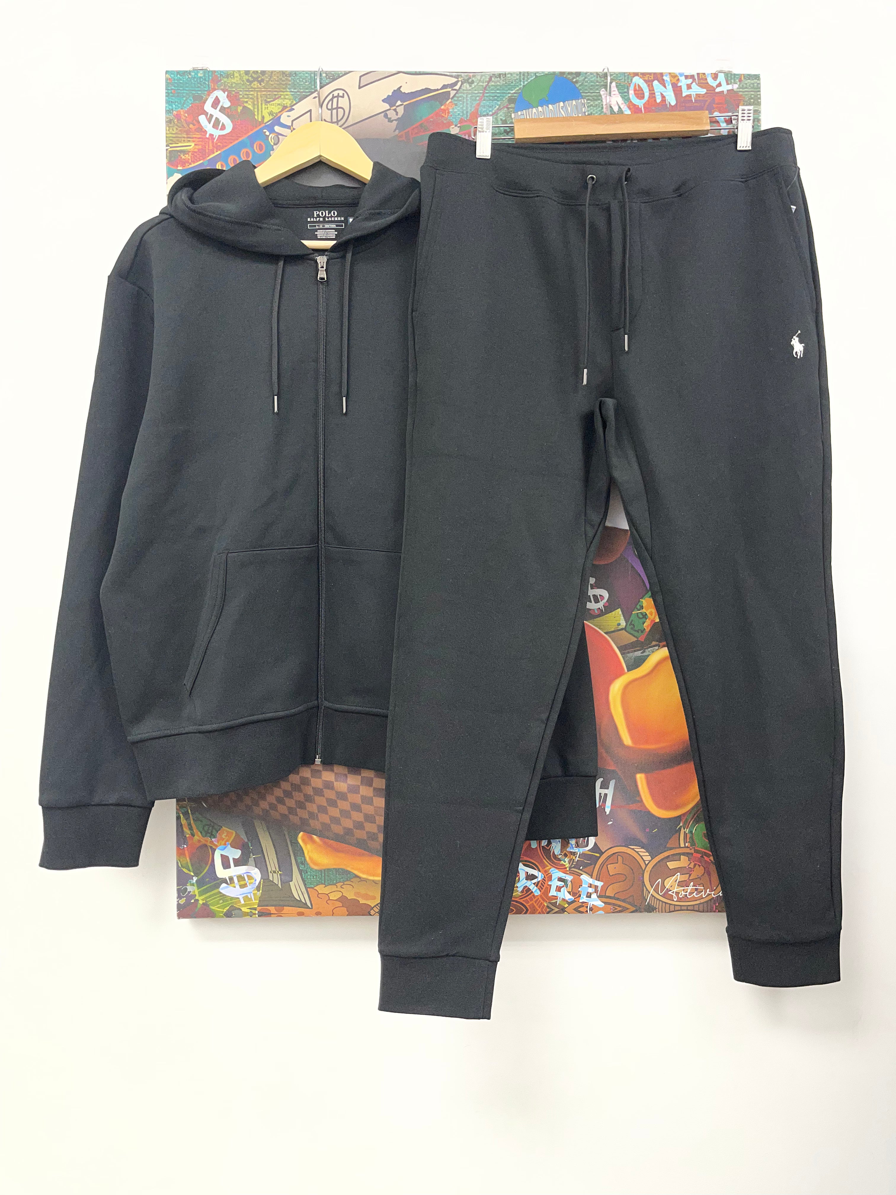 Polo Black White Tech Sweatsuit