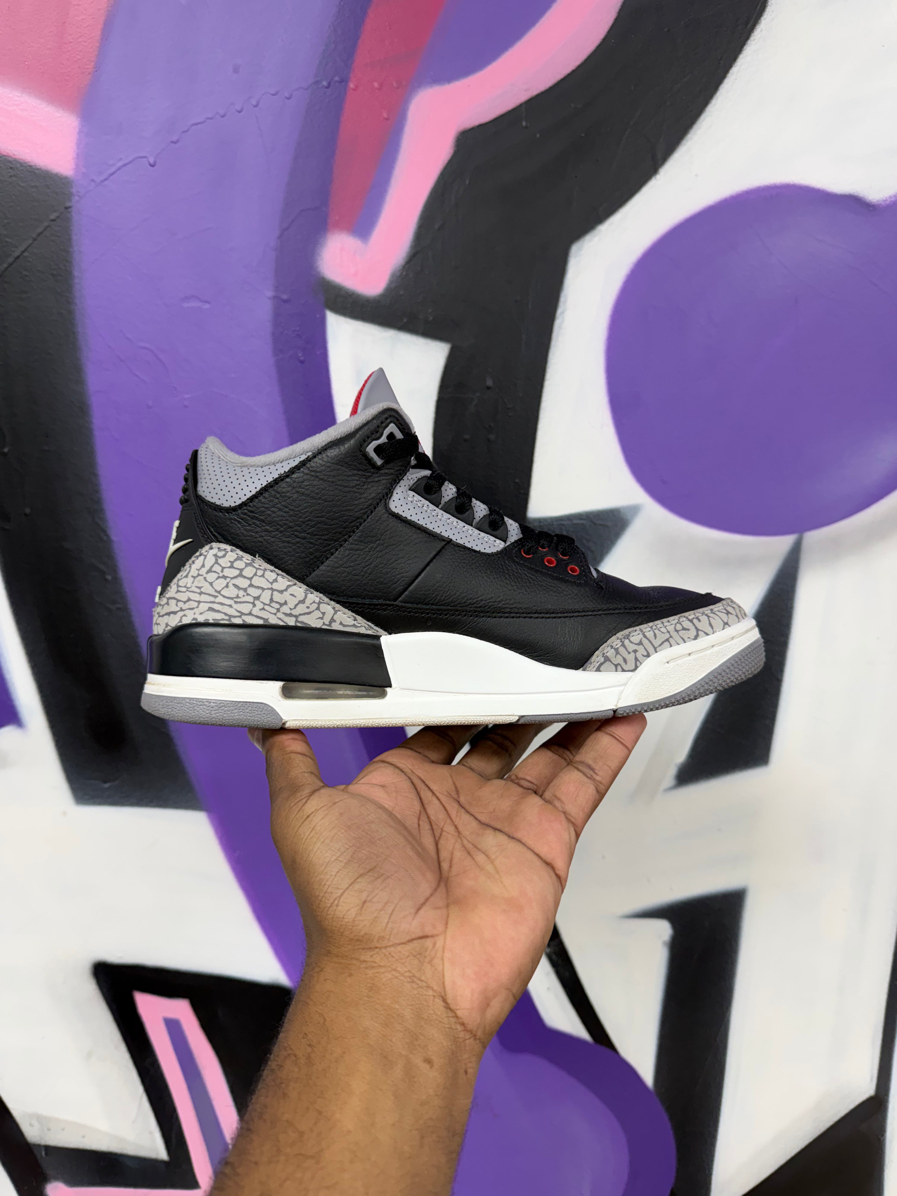 Jordan 3 Black Cement Sneakers