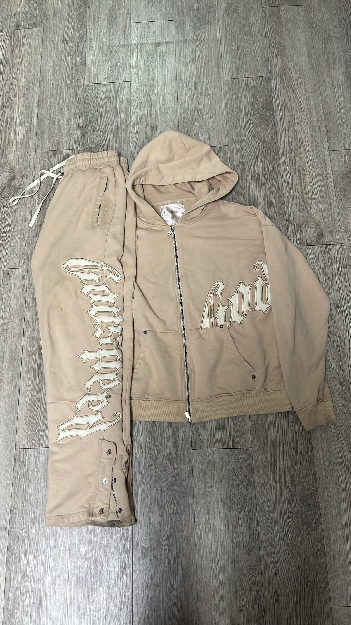 Godspeed Tan Cream OG Logo Sweatsuit