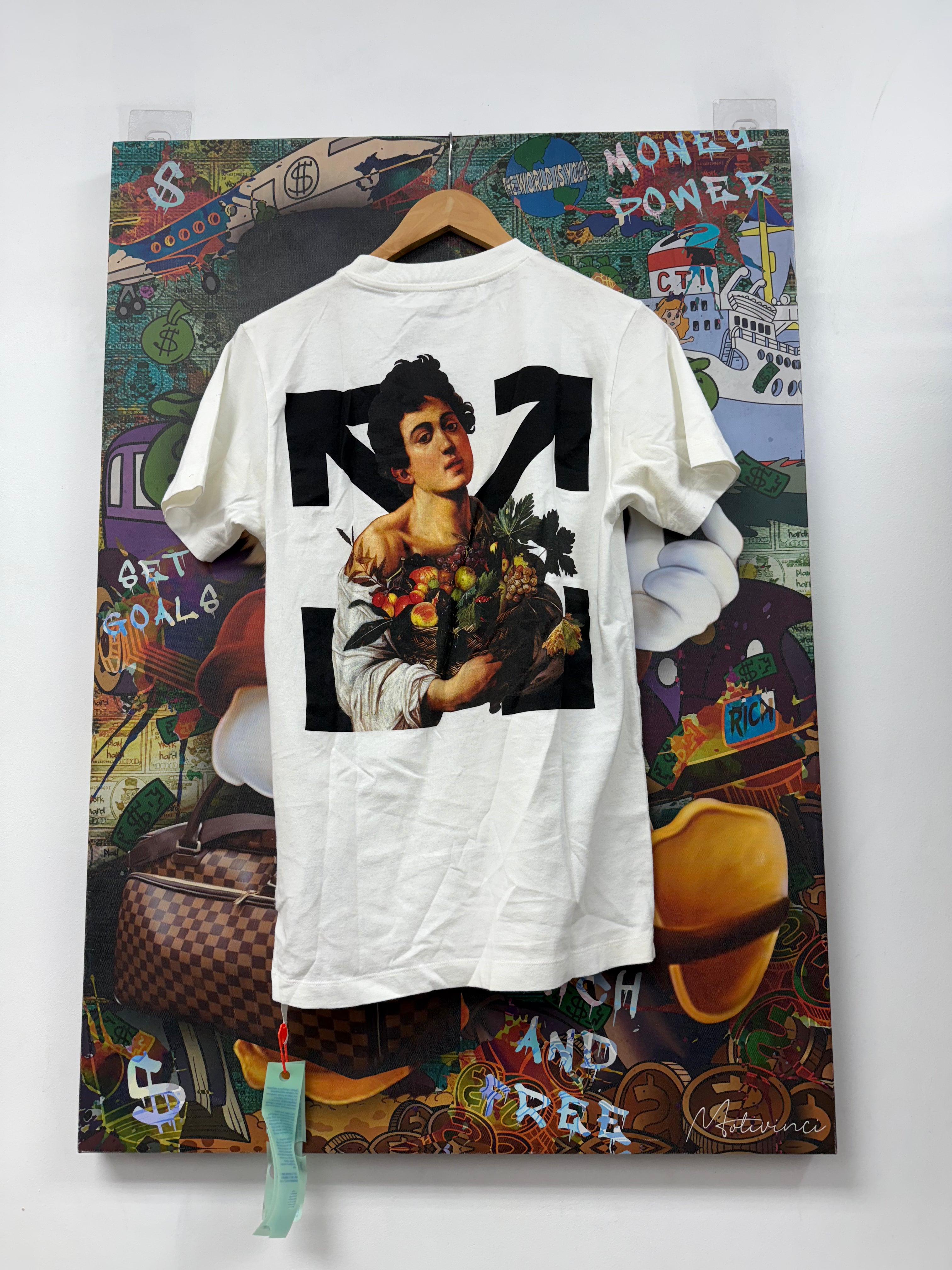 Off-White White Black Cornocopia Tee
