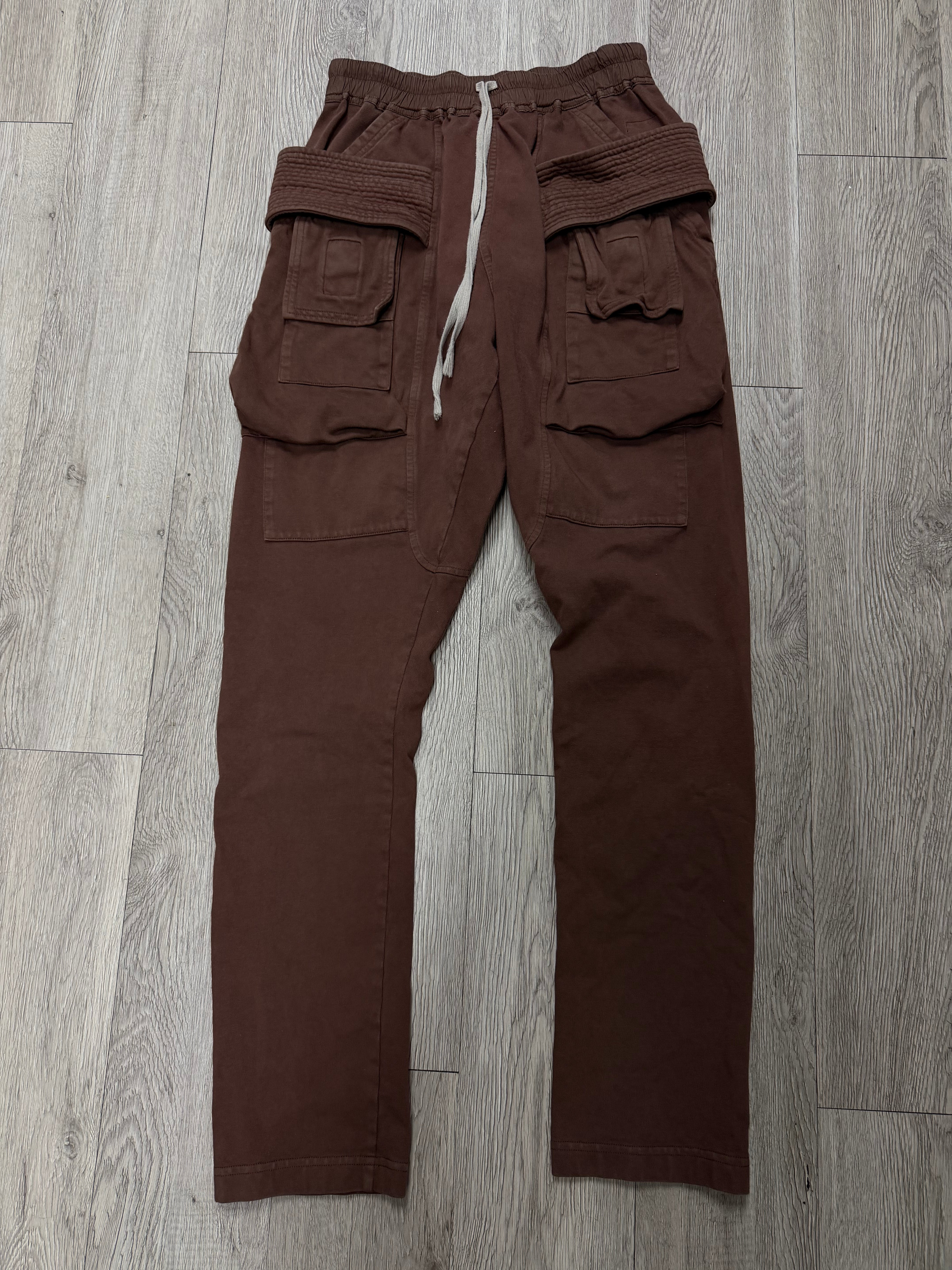 Rick Owens Brown Creatch Cargo Pants