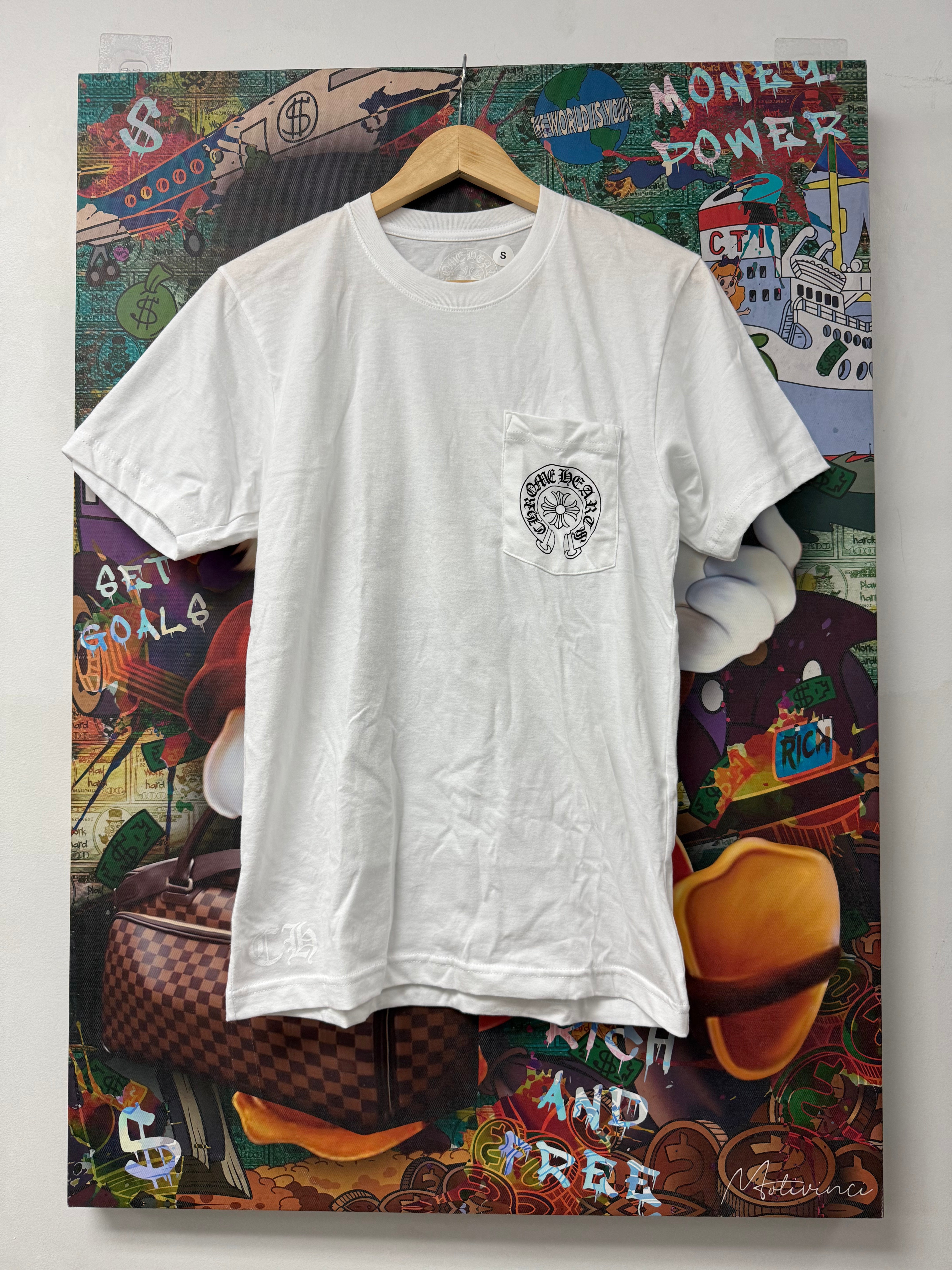 Chrome Hearts White Horseshoe Miami Tee