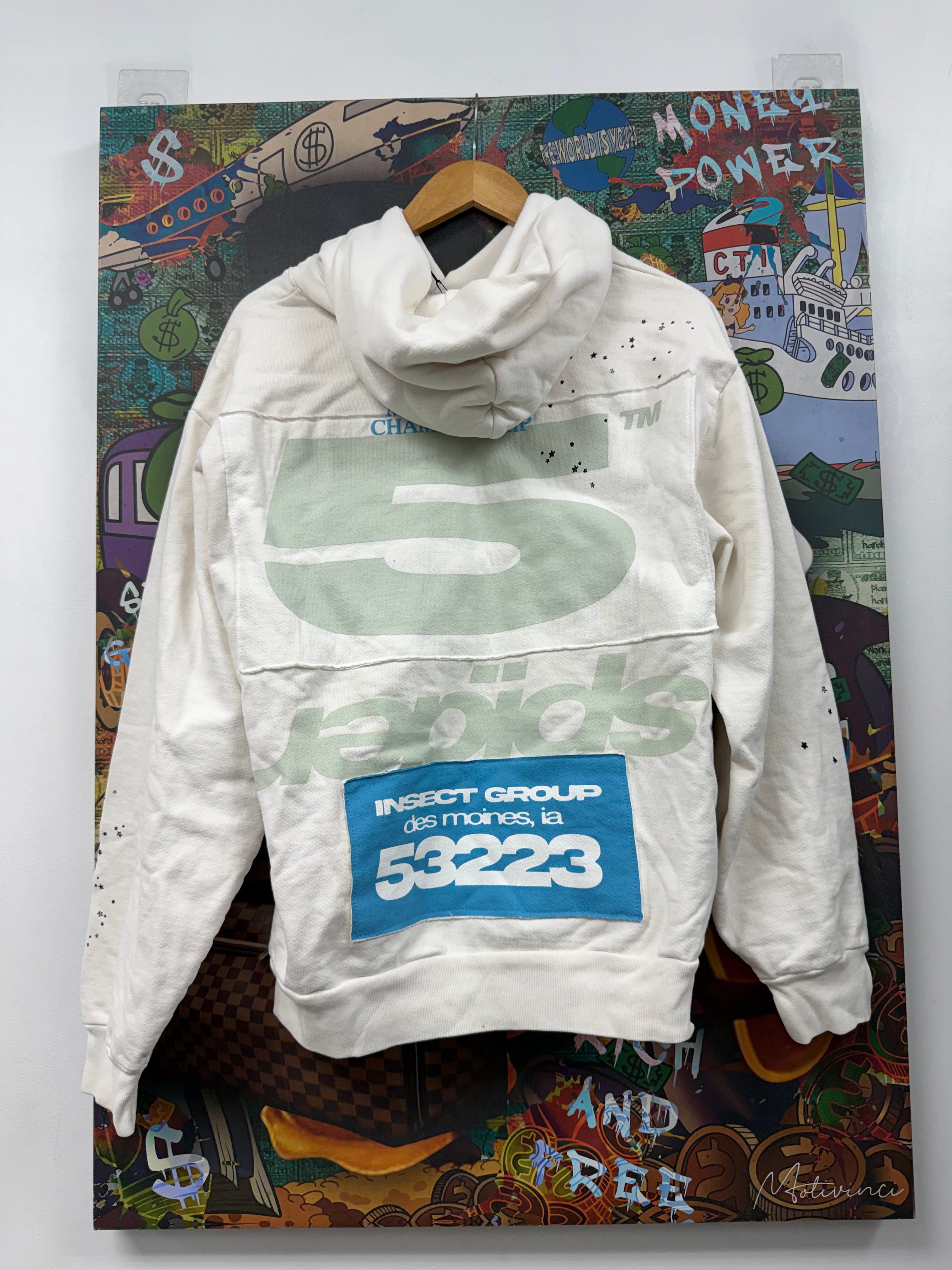 Sp5der White Motorcross Hoodie