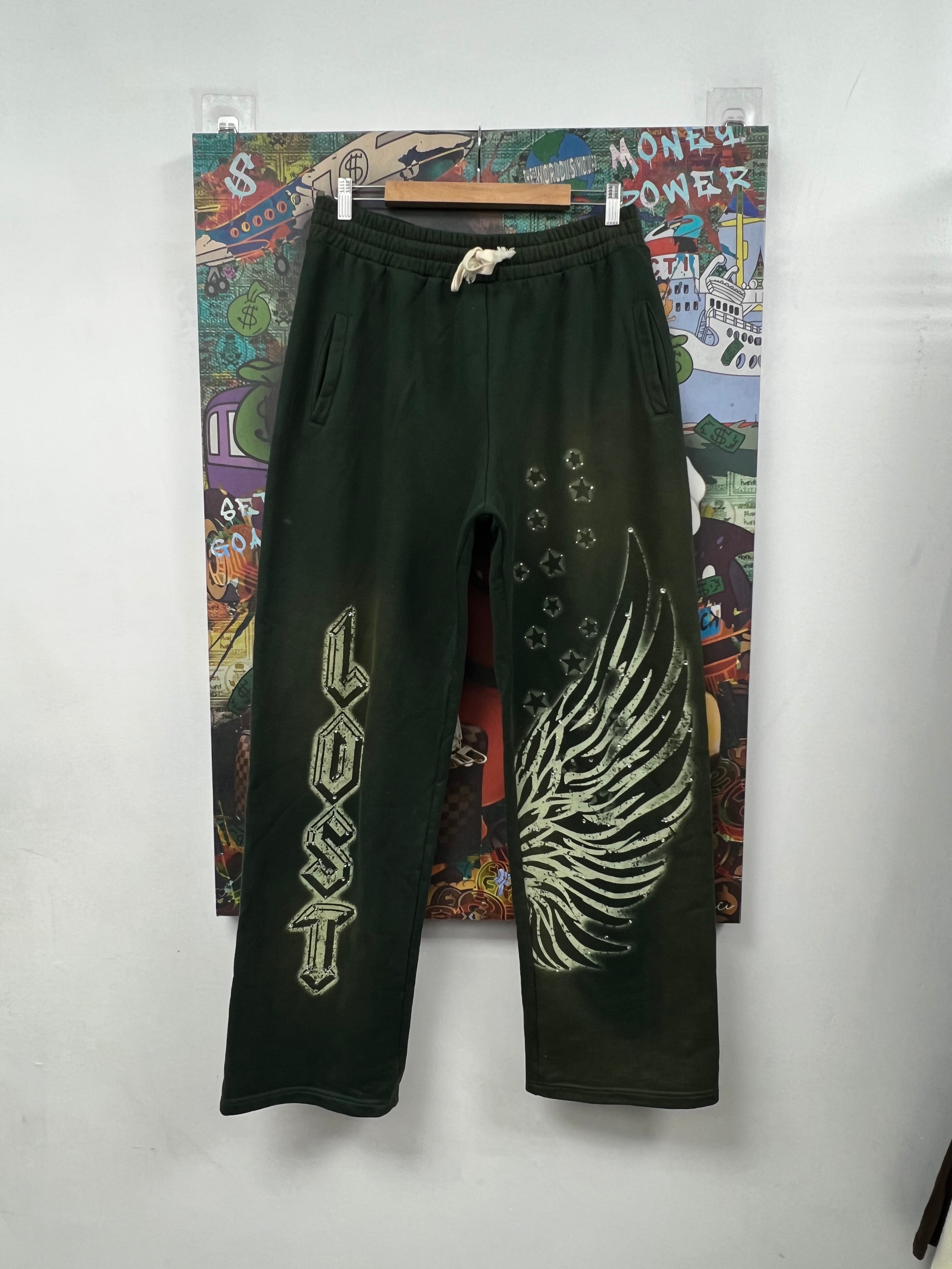 Lost Intricacy Green Wings Sweats