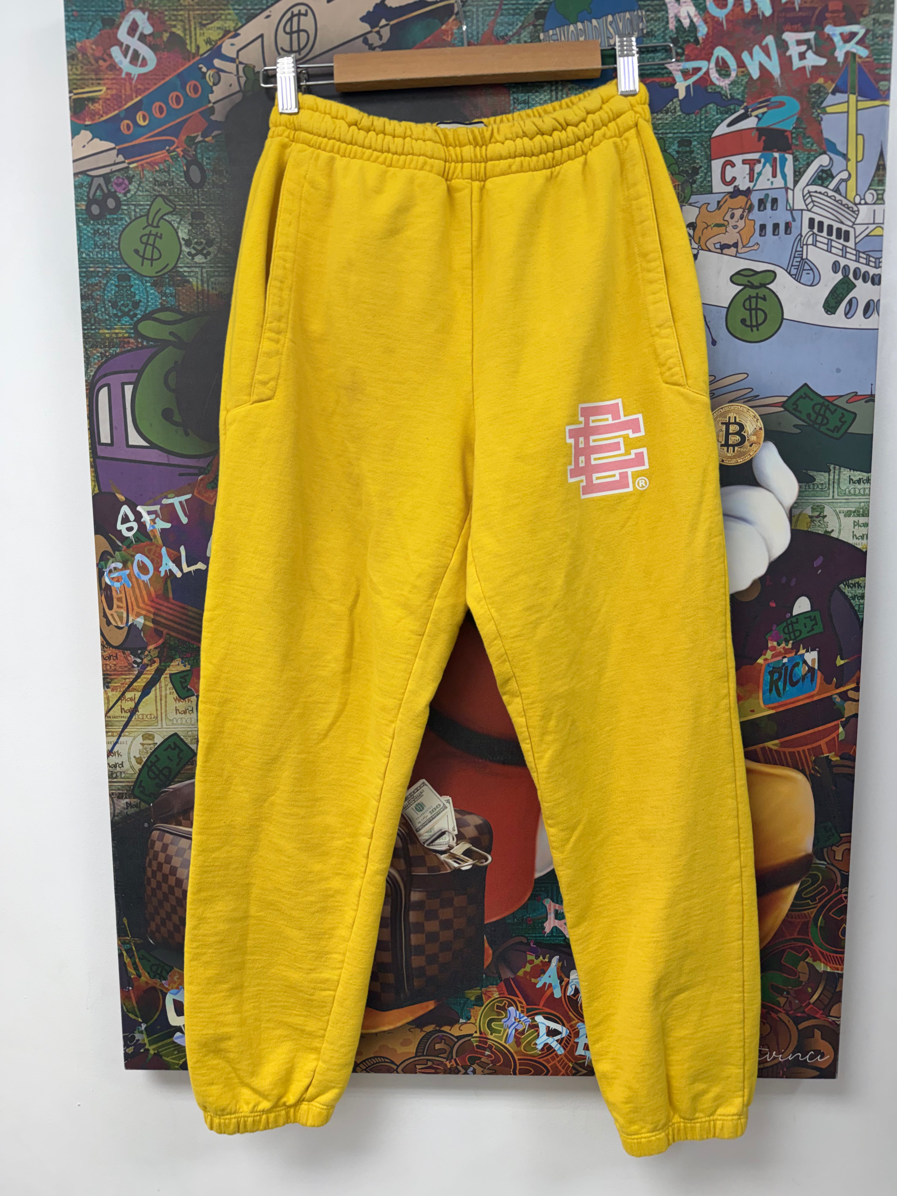 Eric Emanuel Yellow Pink Sweatpants