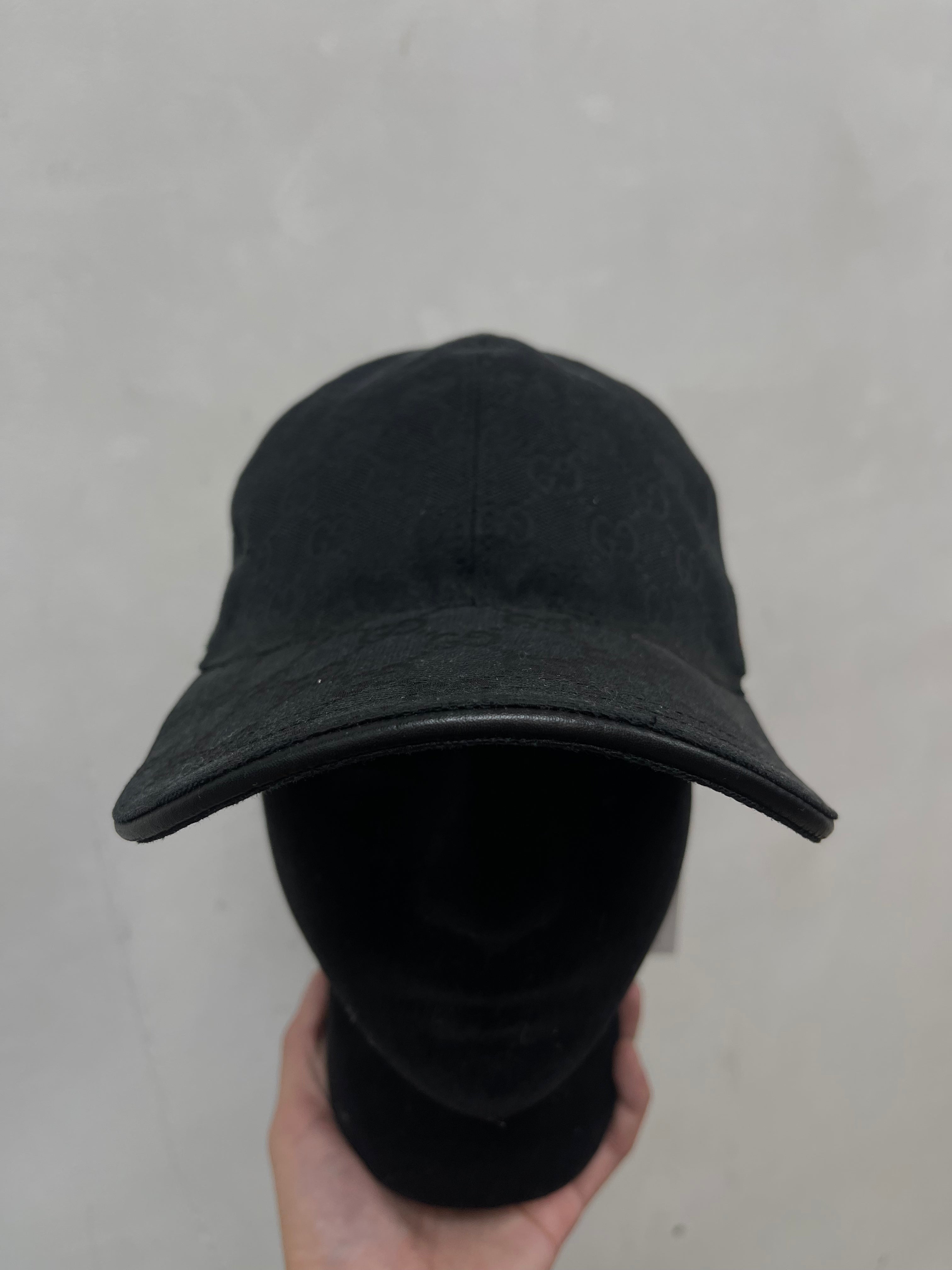 Gucci Black Monogram Hat