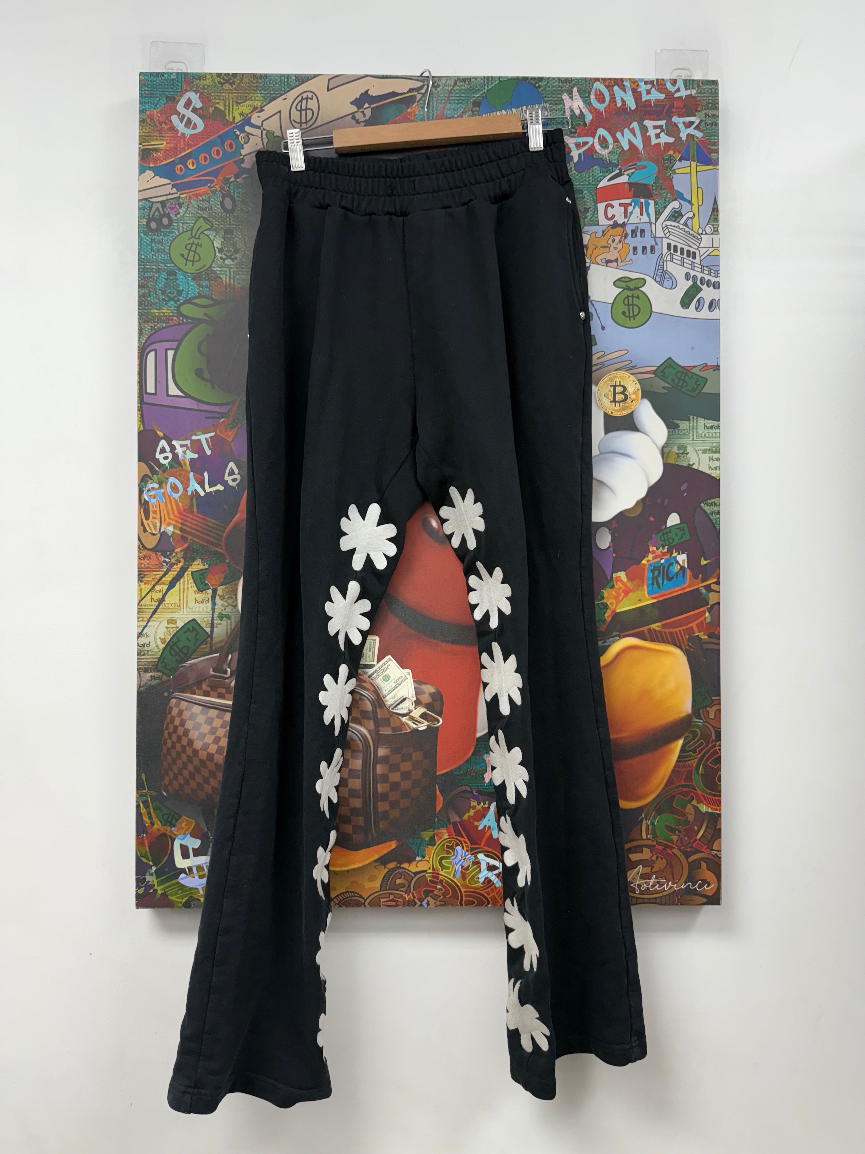 LOST SHDWS Black White Single Layer Sweats