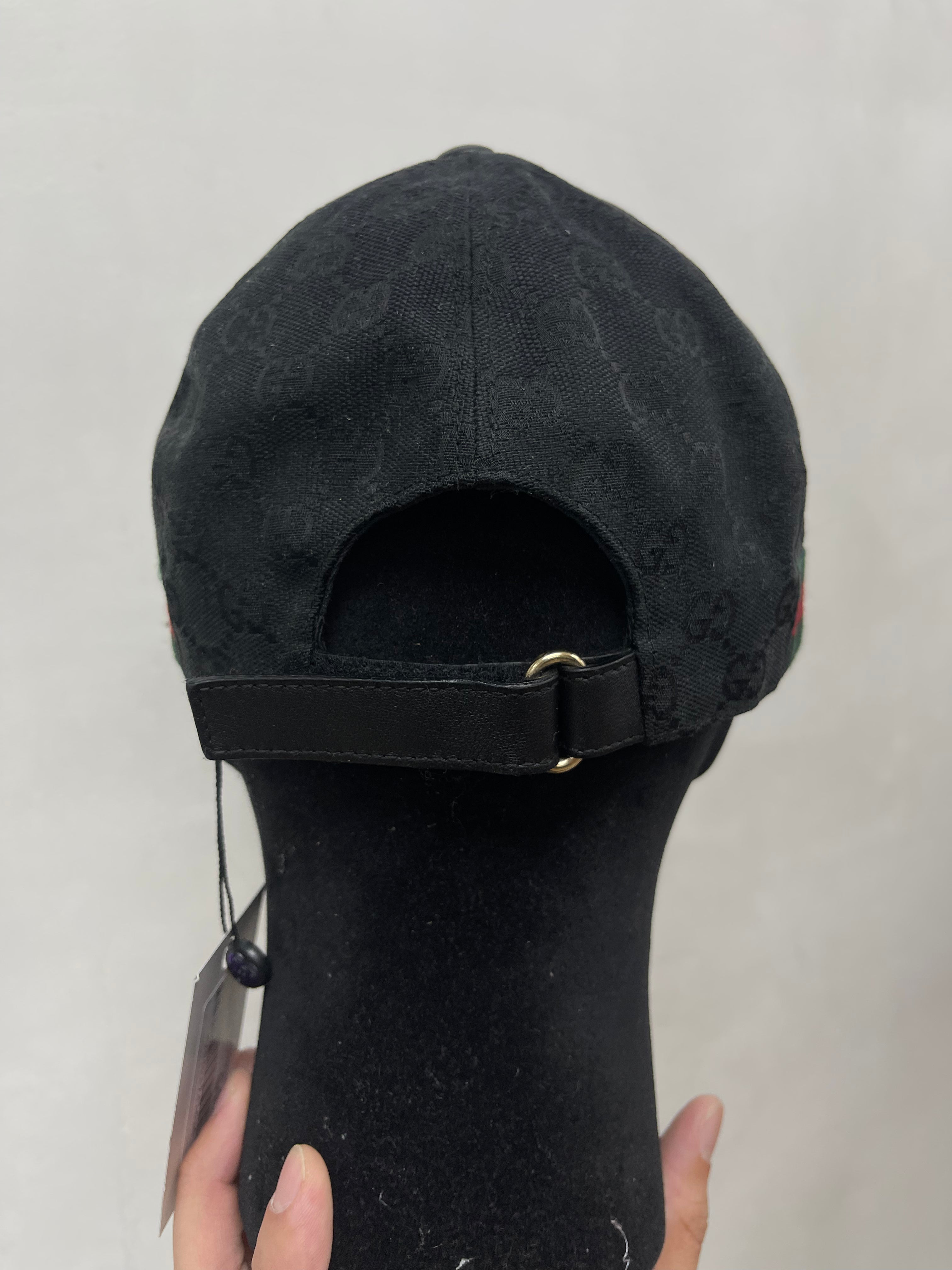 Gucci Black Monogram Hat