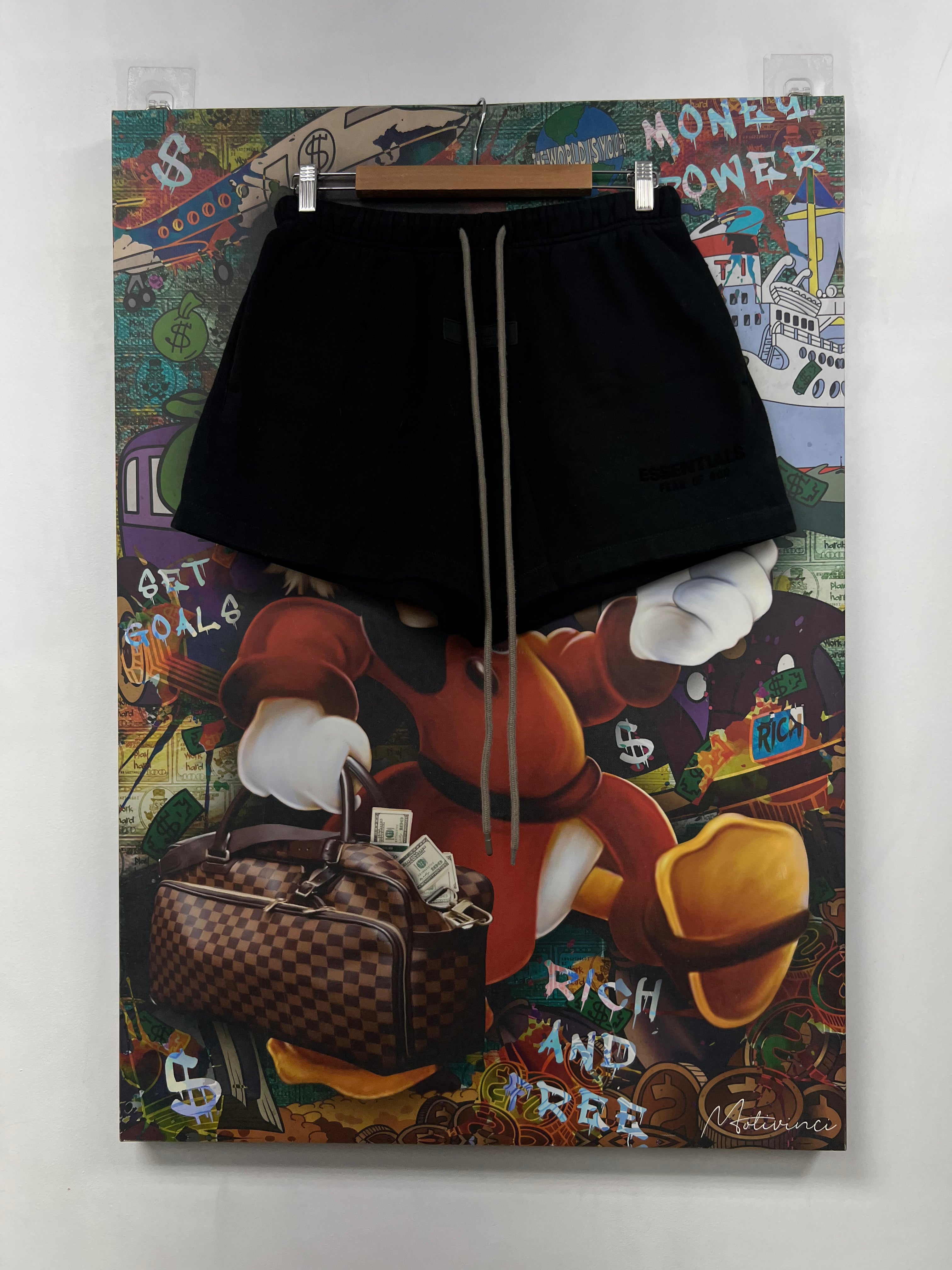 Essentials Jet Black Shorts