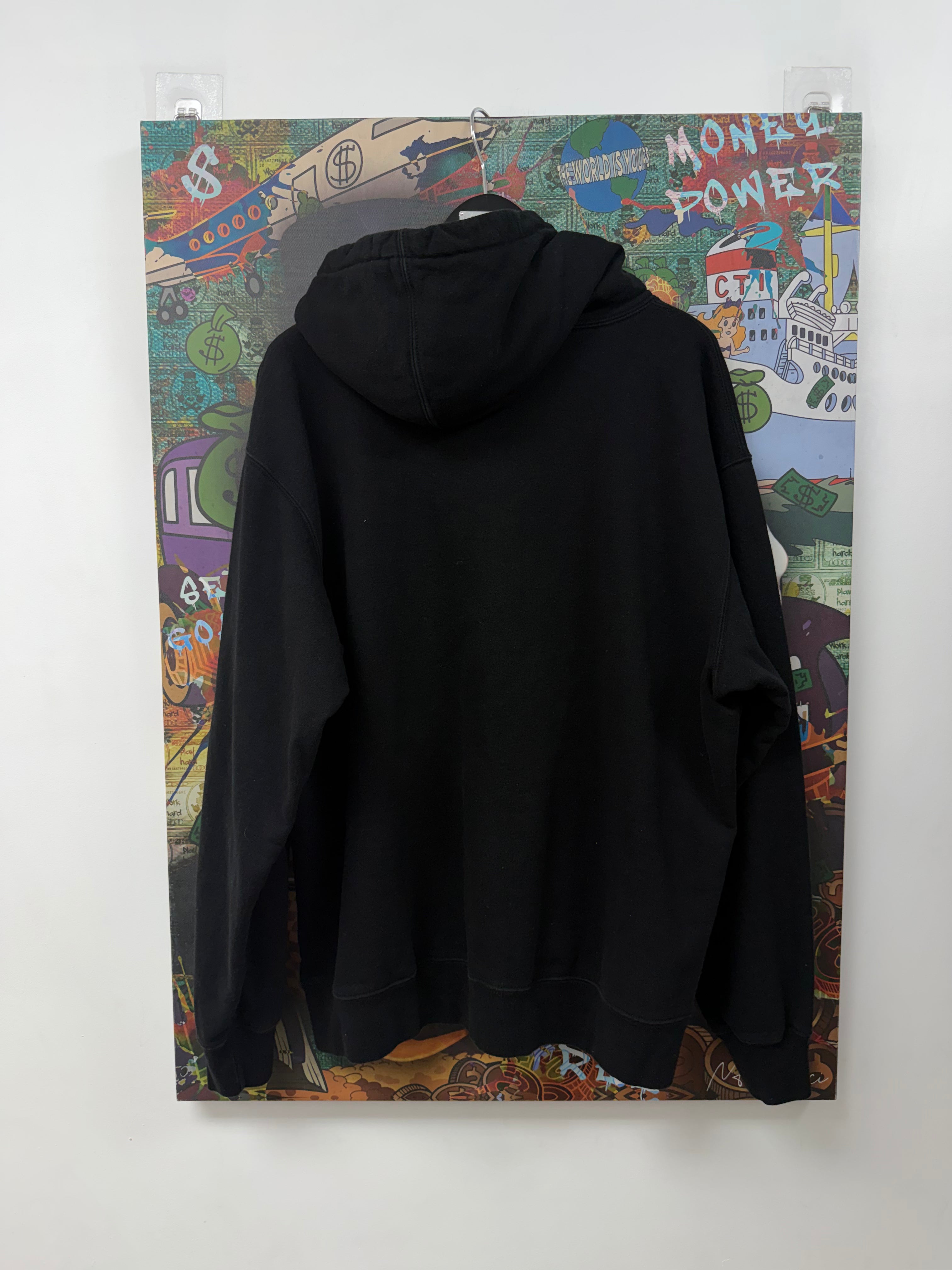 Supreme Black Red Blue Shine Hoodie