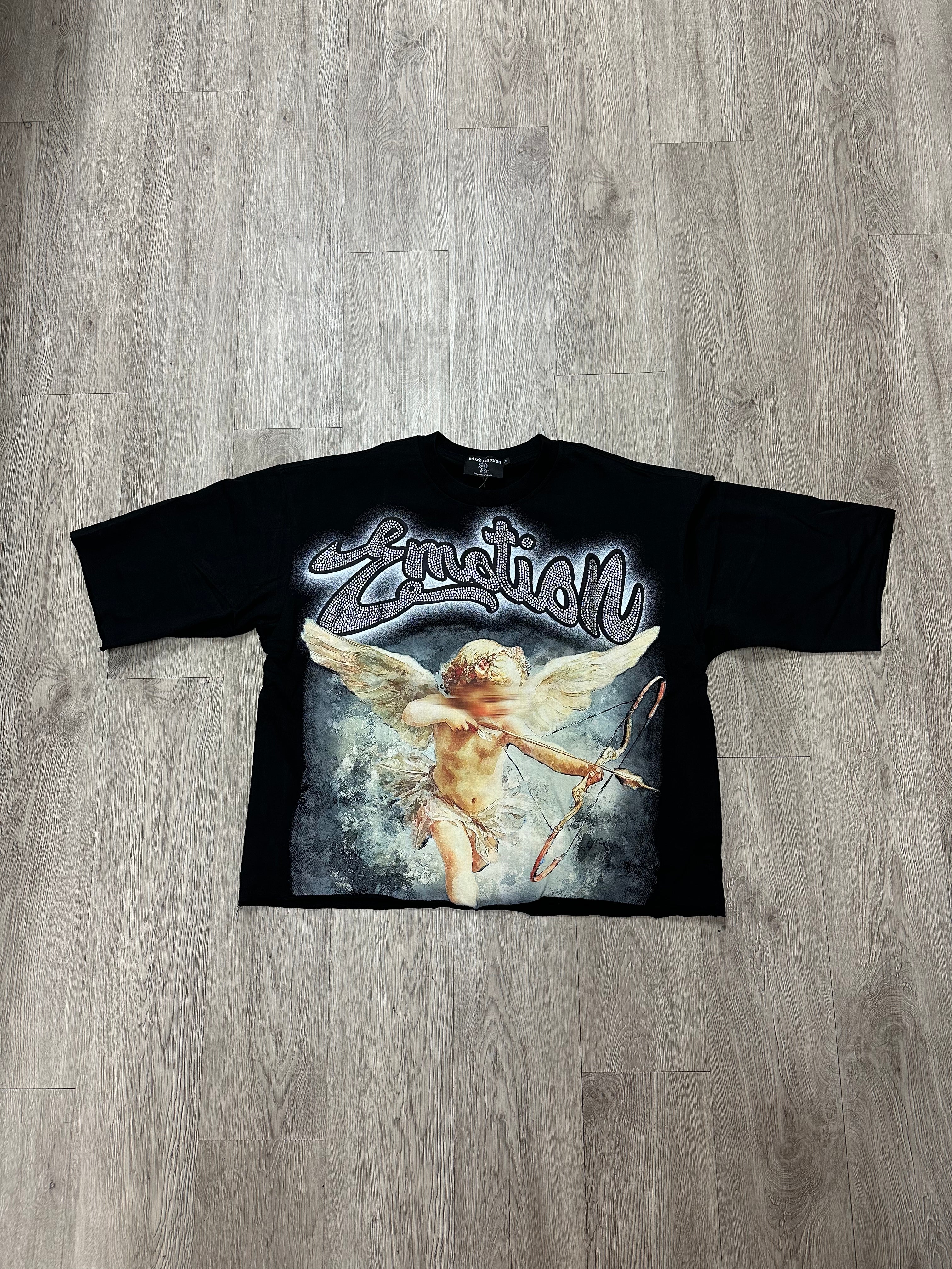 Mixed Emotion Cupid Rhinestone Tee