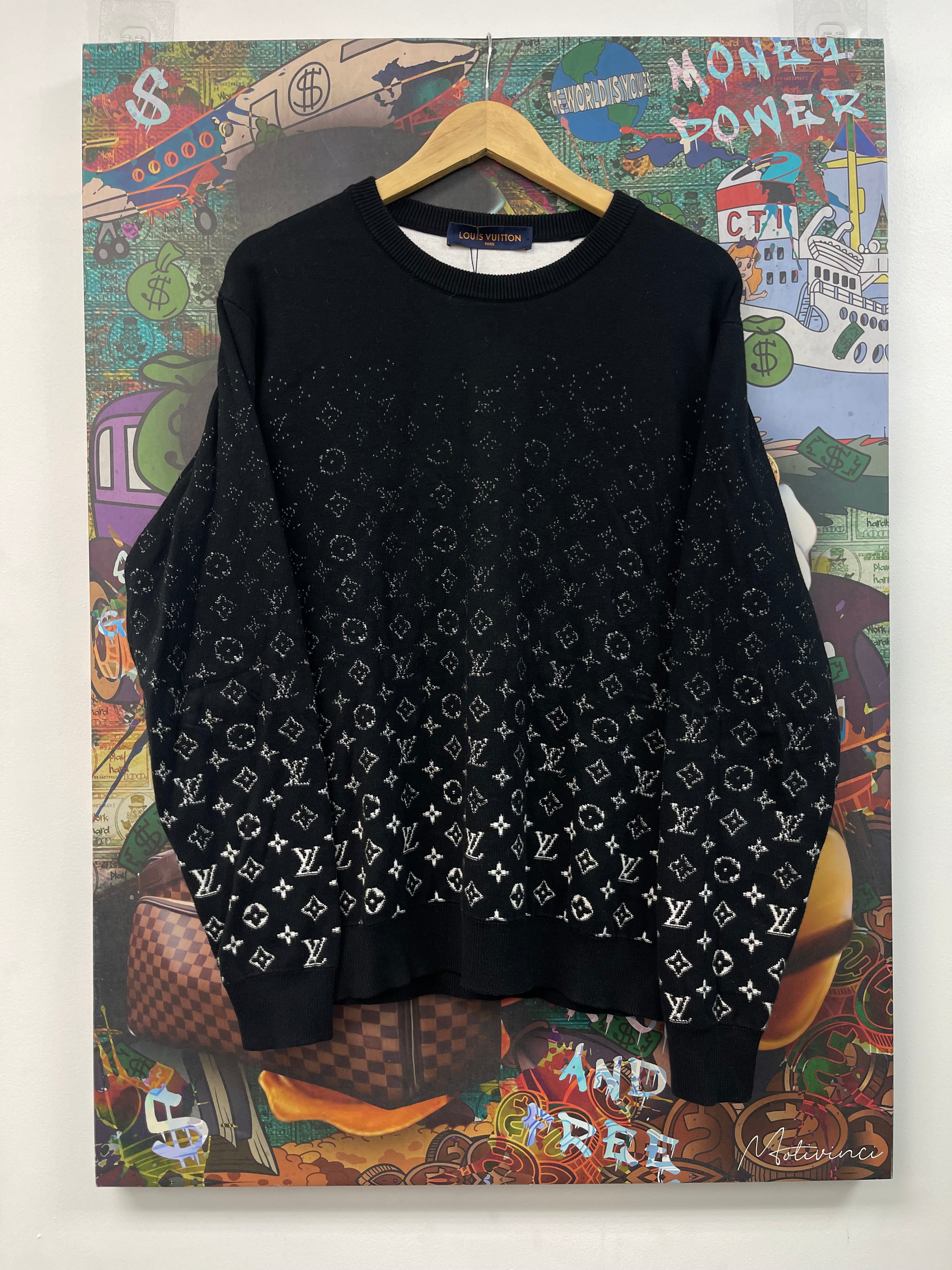 Louis Vuitton Black Monogram Crewneck