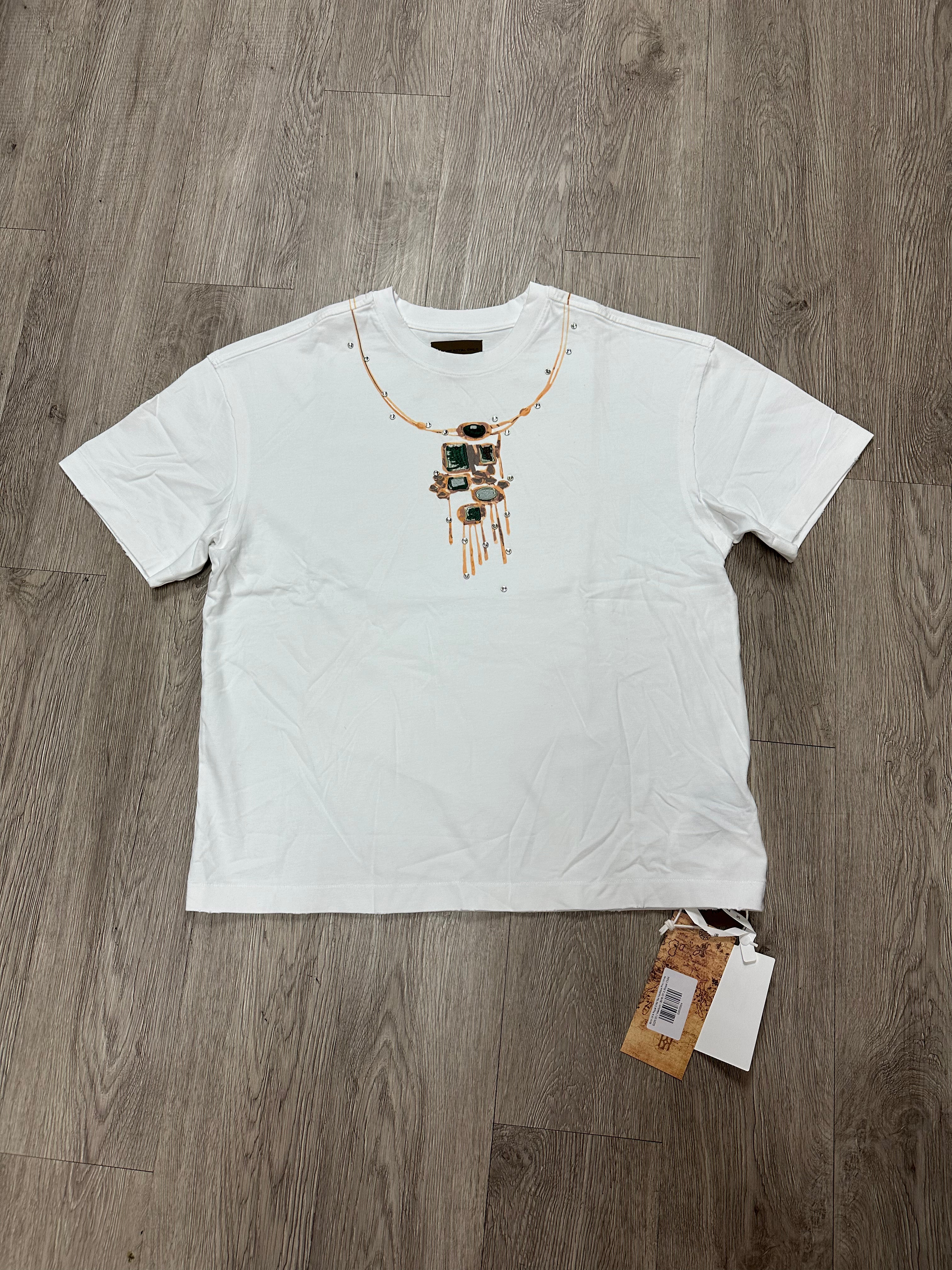 Birth Of A Royal Child Tee Necklace Print White