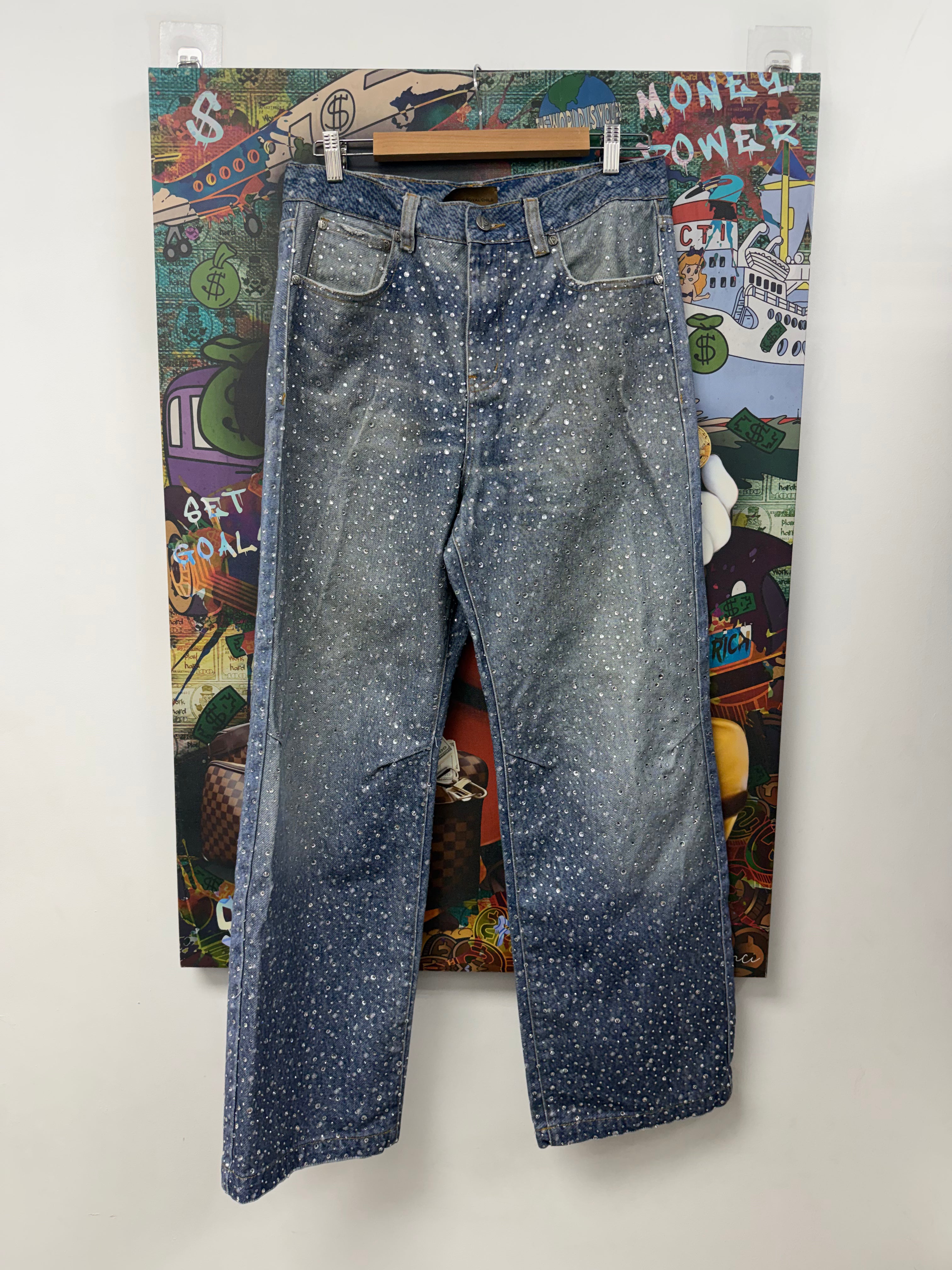 Birth Of A Royal Child Blue Diamond Boro Jeans