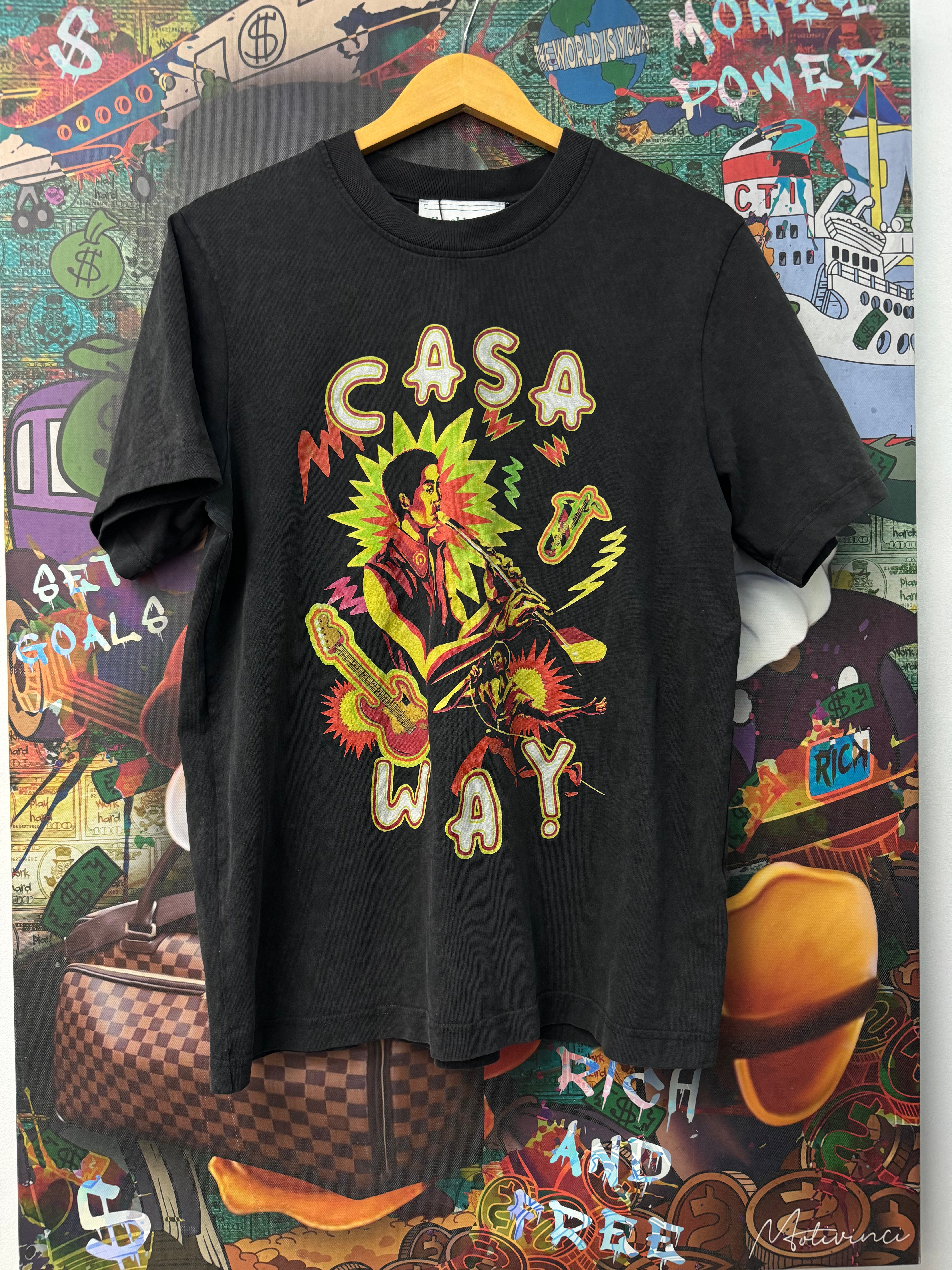 Casablanca Black Wash Casa Way Tee