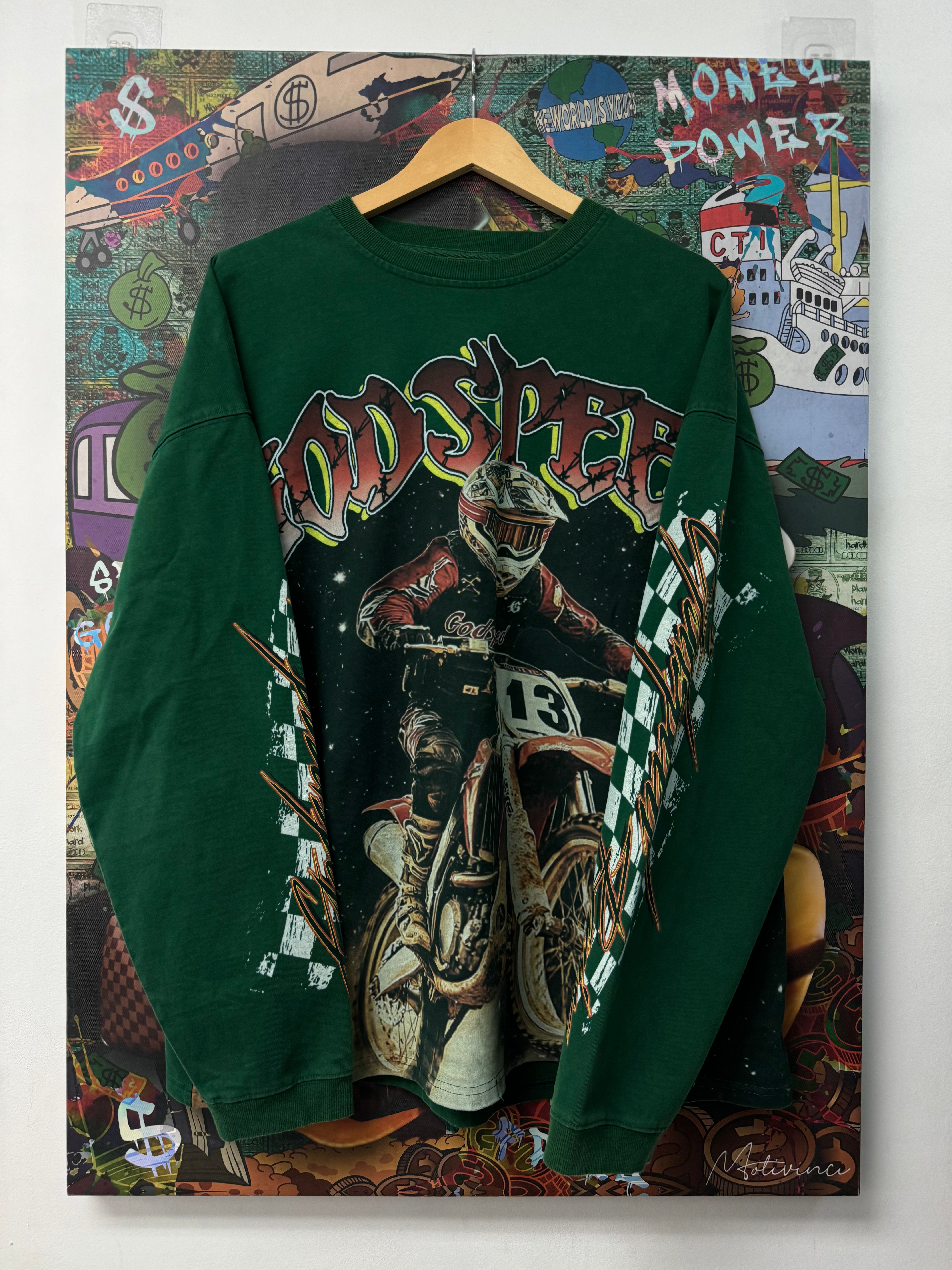 Godspeed Green Moto Cross Long Sleeve