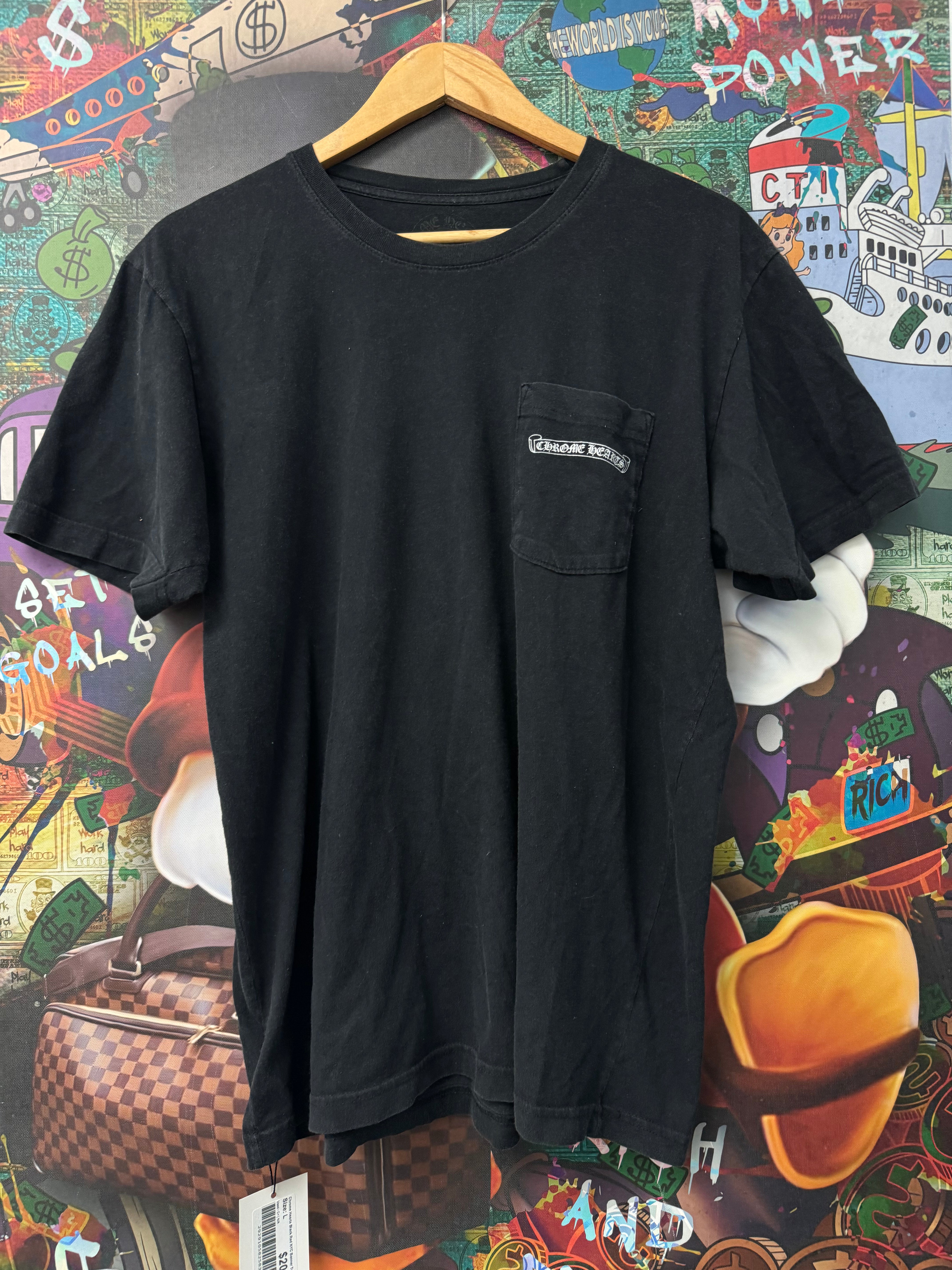 Chrome Hearts Black Red NYC Banner Tee