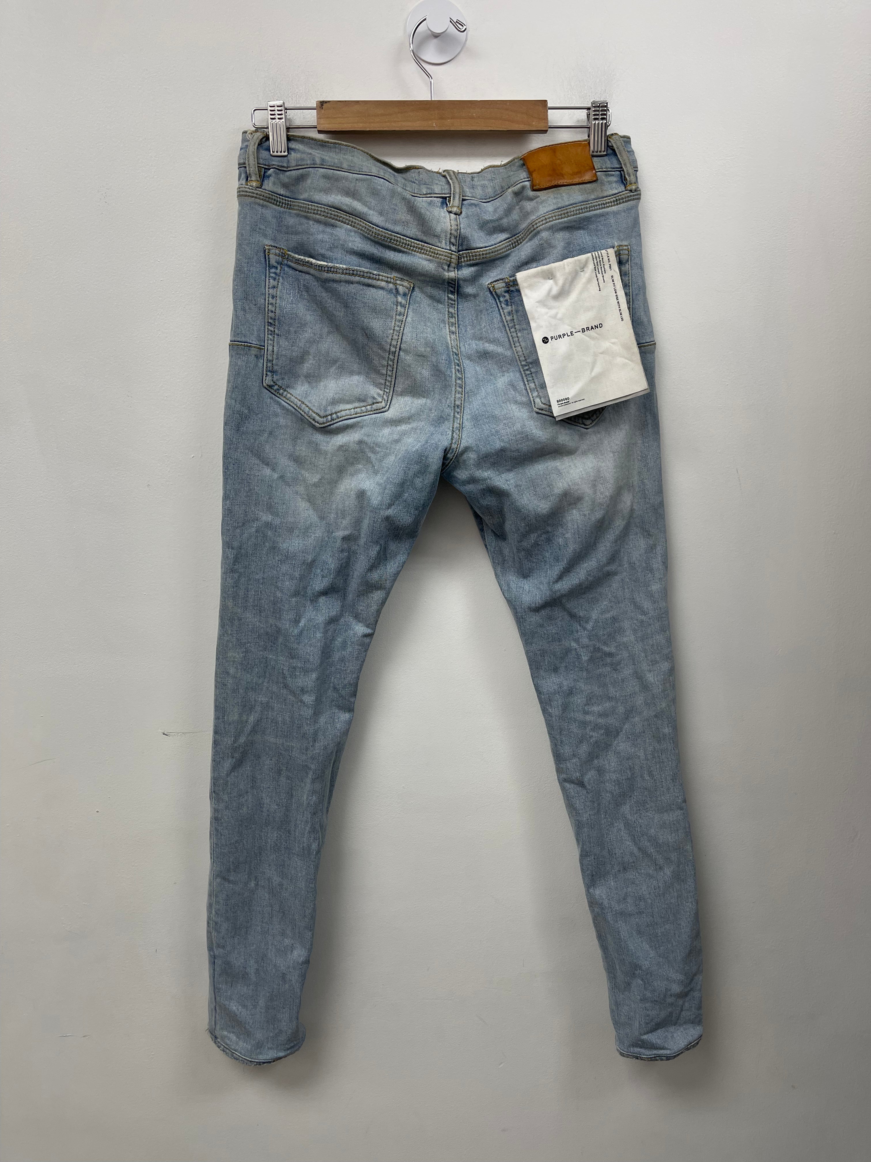 Purple Brand Light Wash Plain Jeans