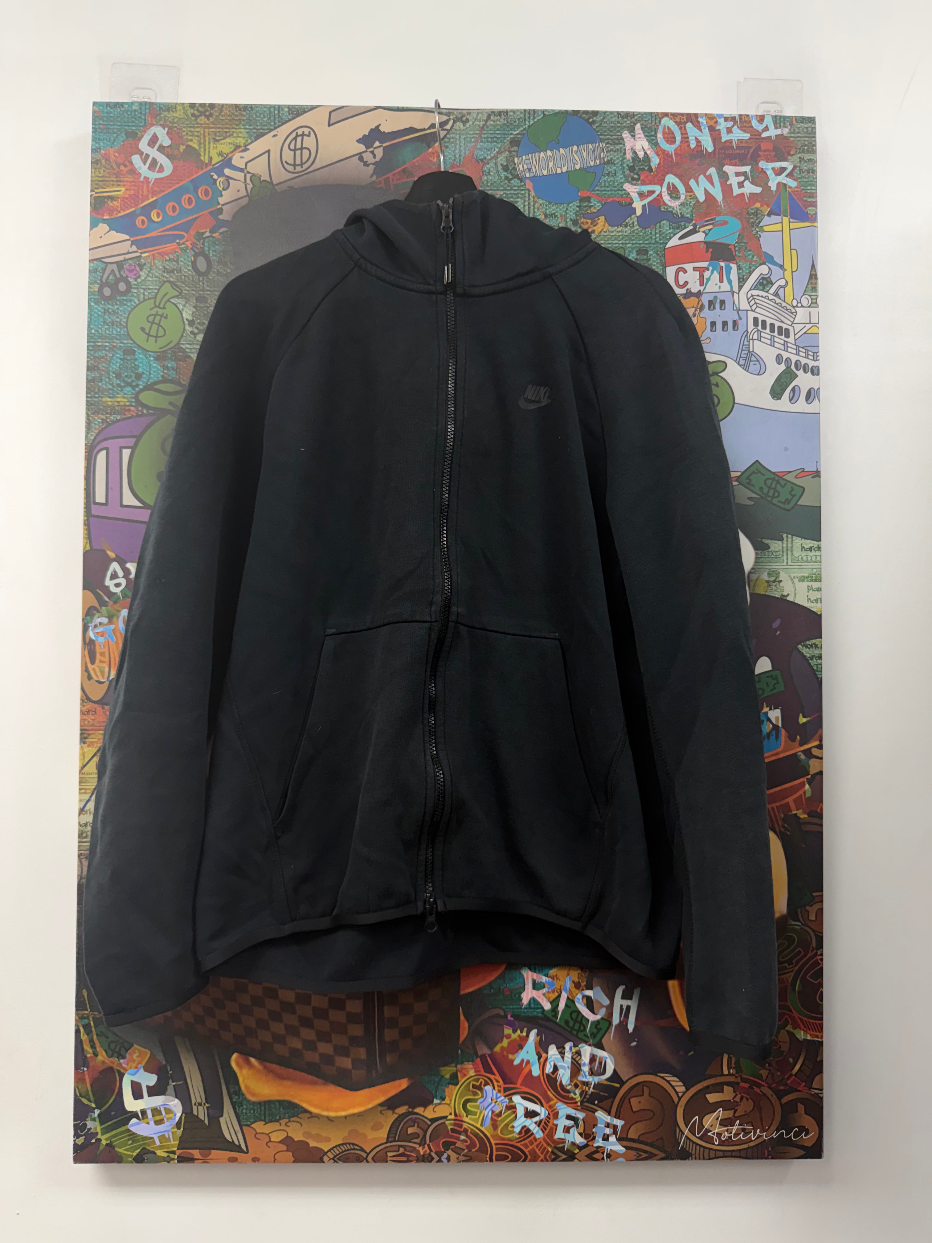Nike Black Tech Zip Up Hoodie