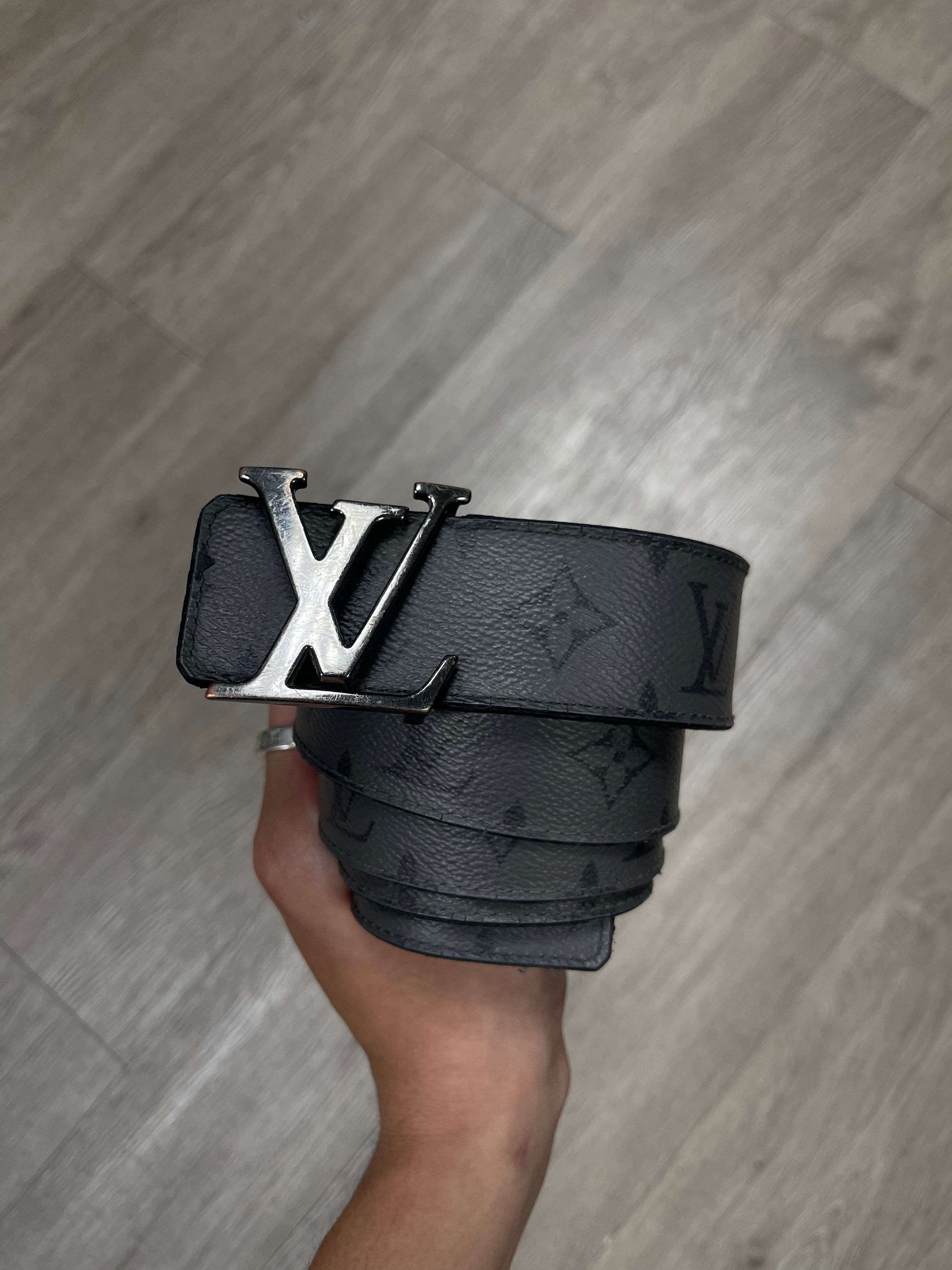 Louis Vuitton Grey Monogram Belt