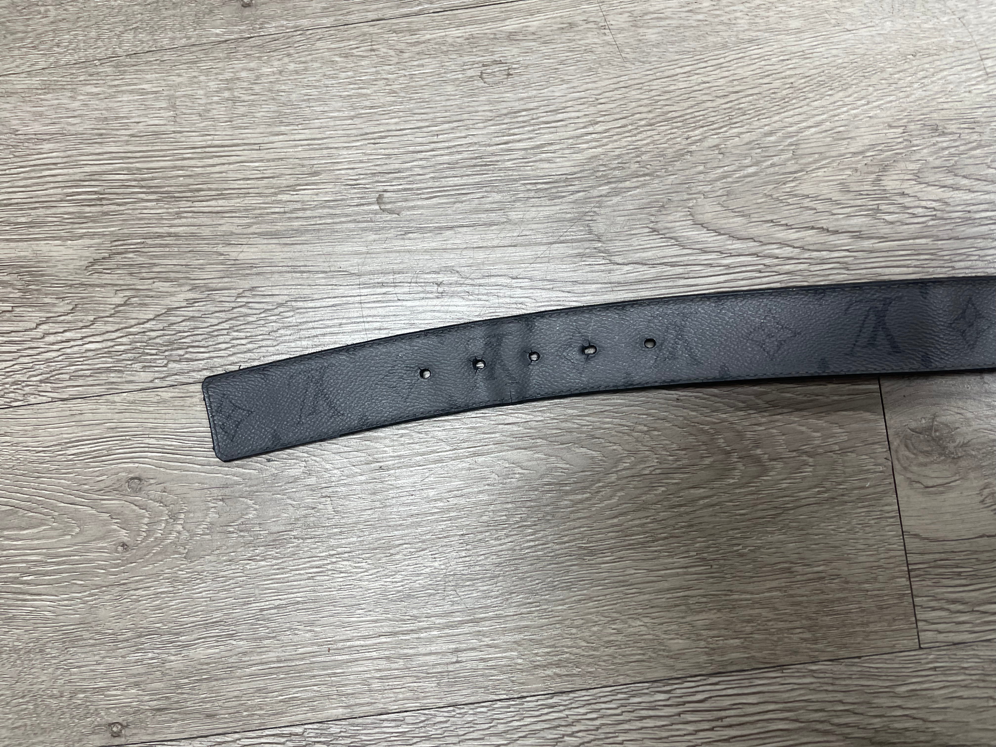 Louis Vuitton Grey Monogram Belt