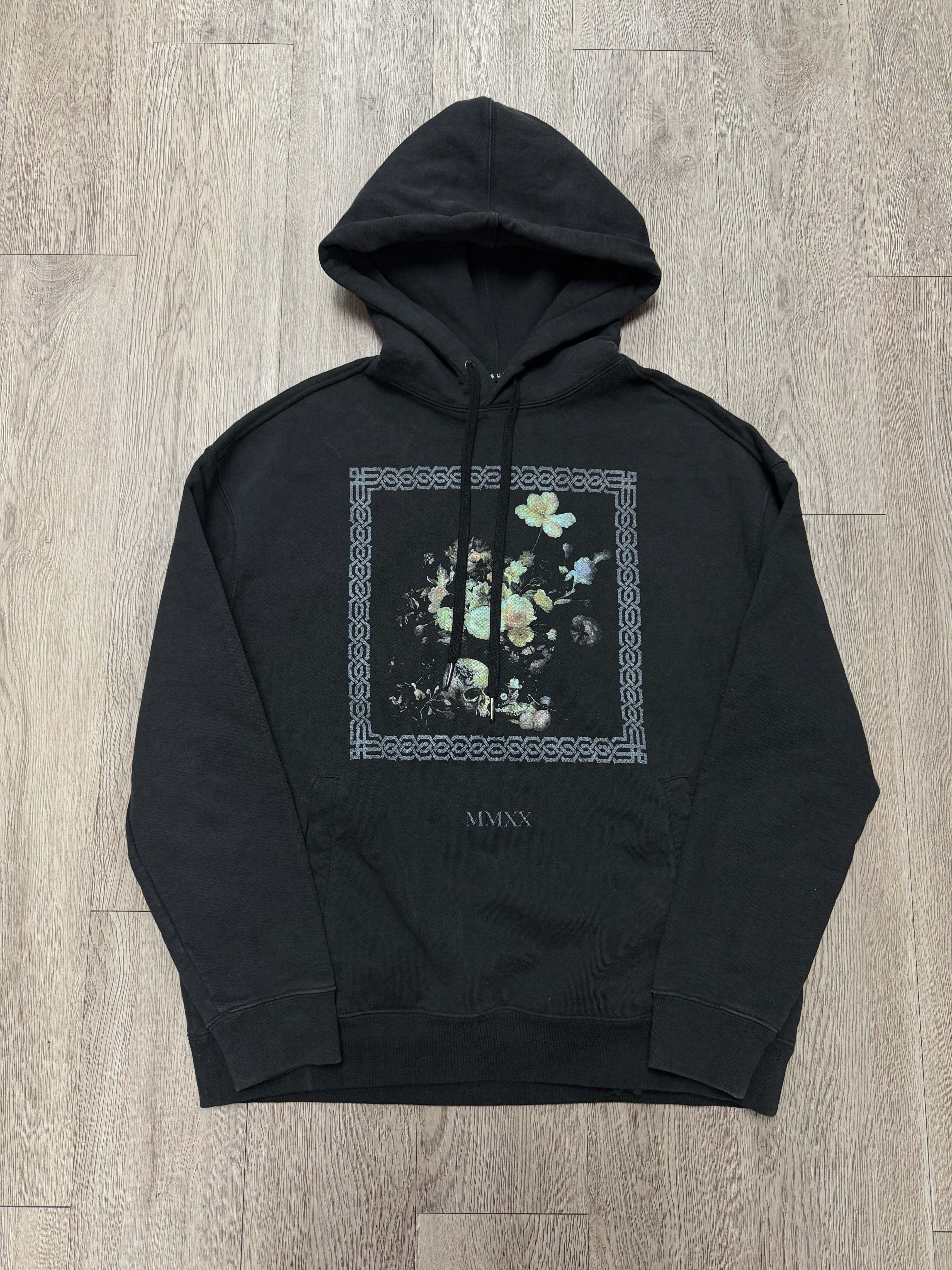 Ksubi Black Floral Hoodie