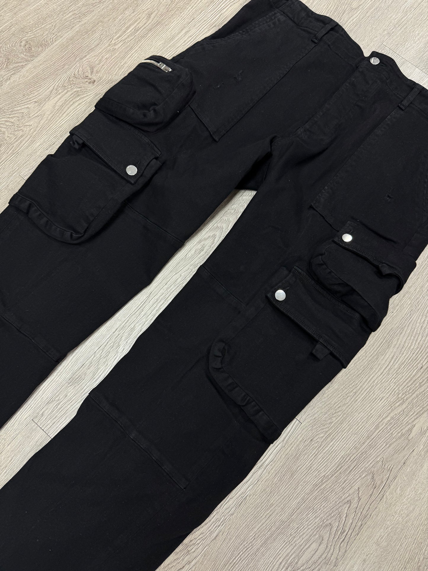 Amiri Tactical Cargo Black Pants
