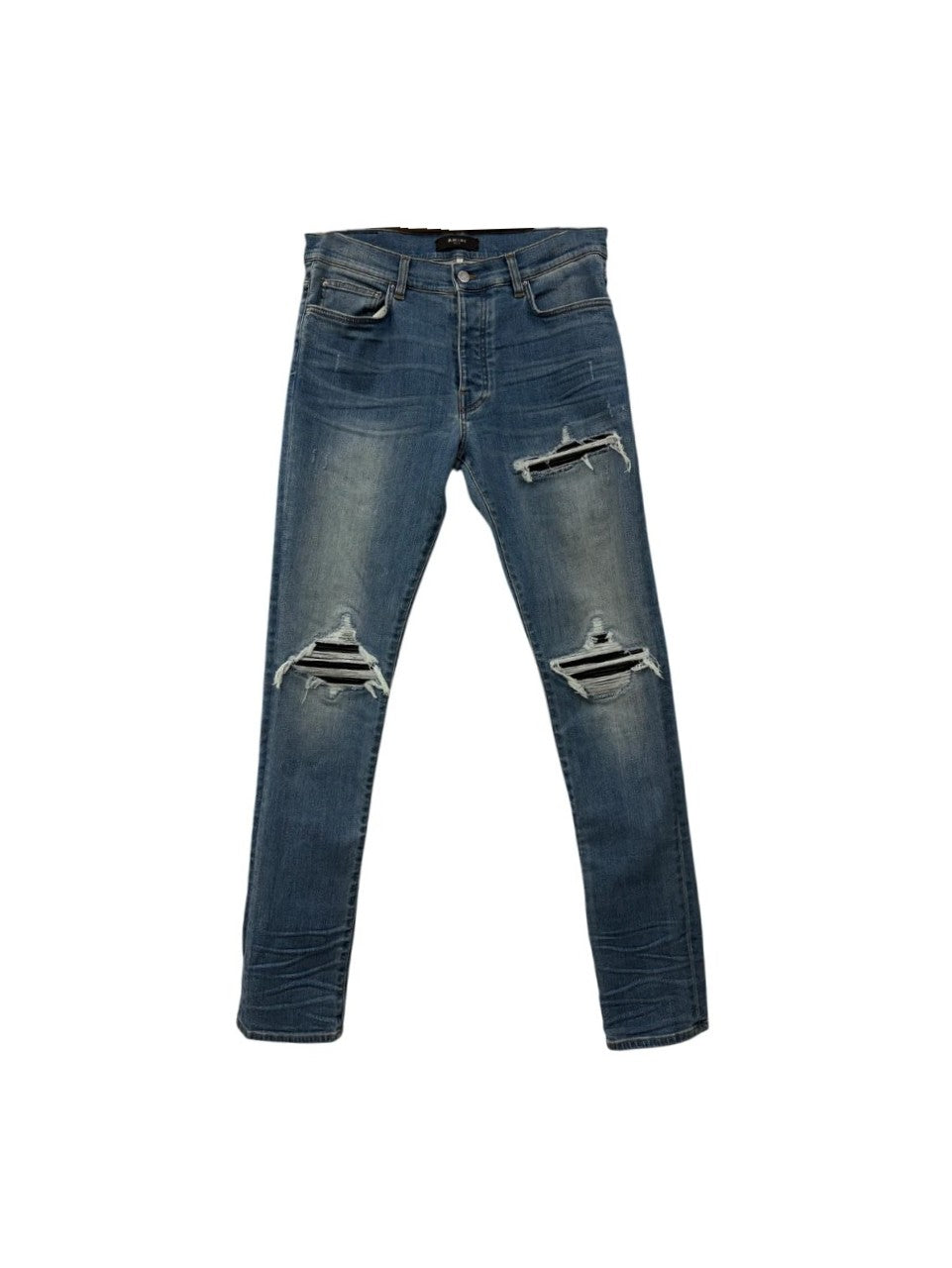 Amiri "MX1" Patch Dark Indigo & Black Jeans