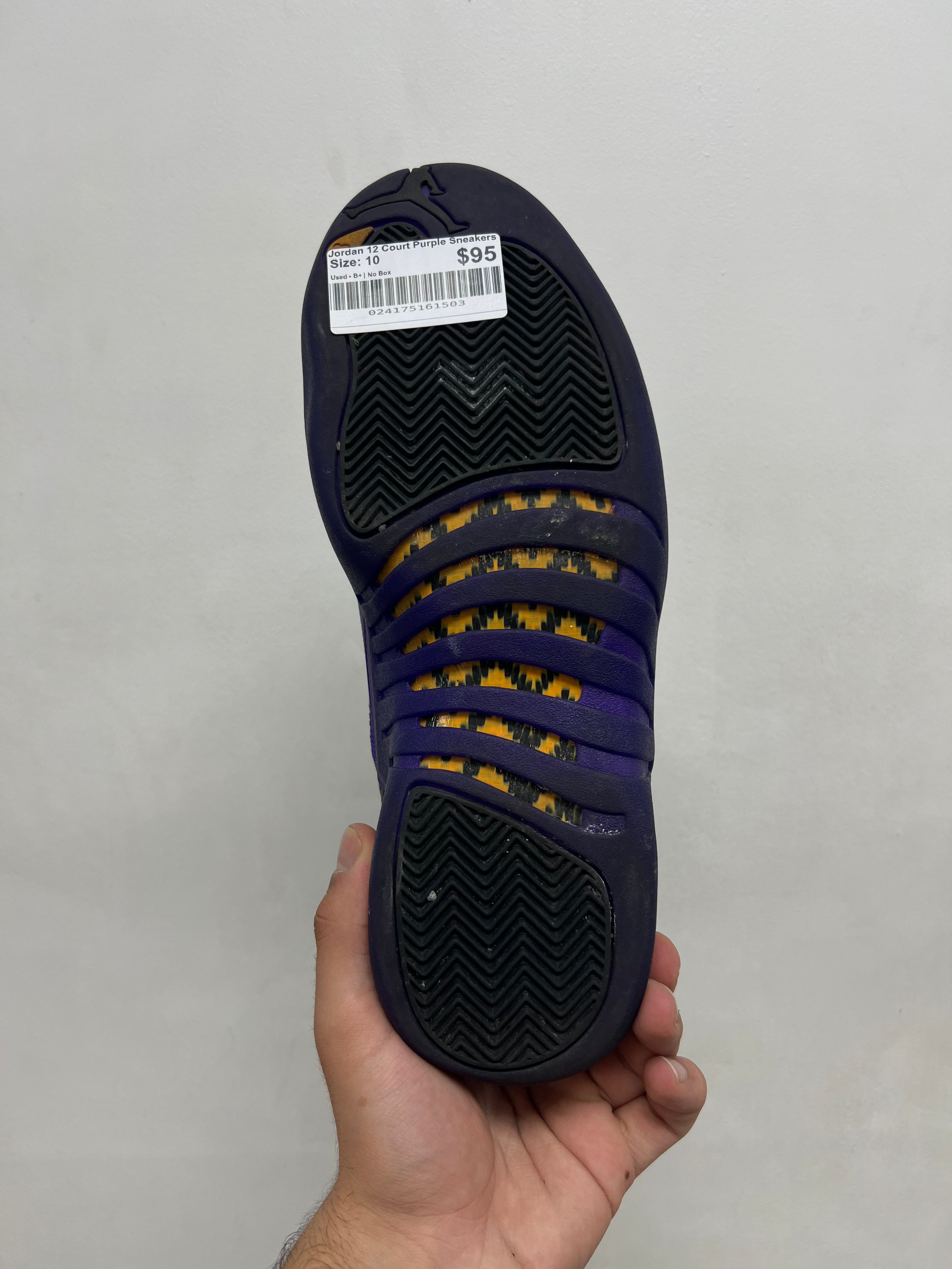 Jordan 12 Court Purple Sneakers