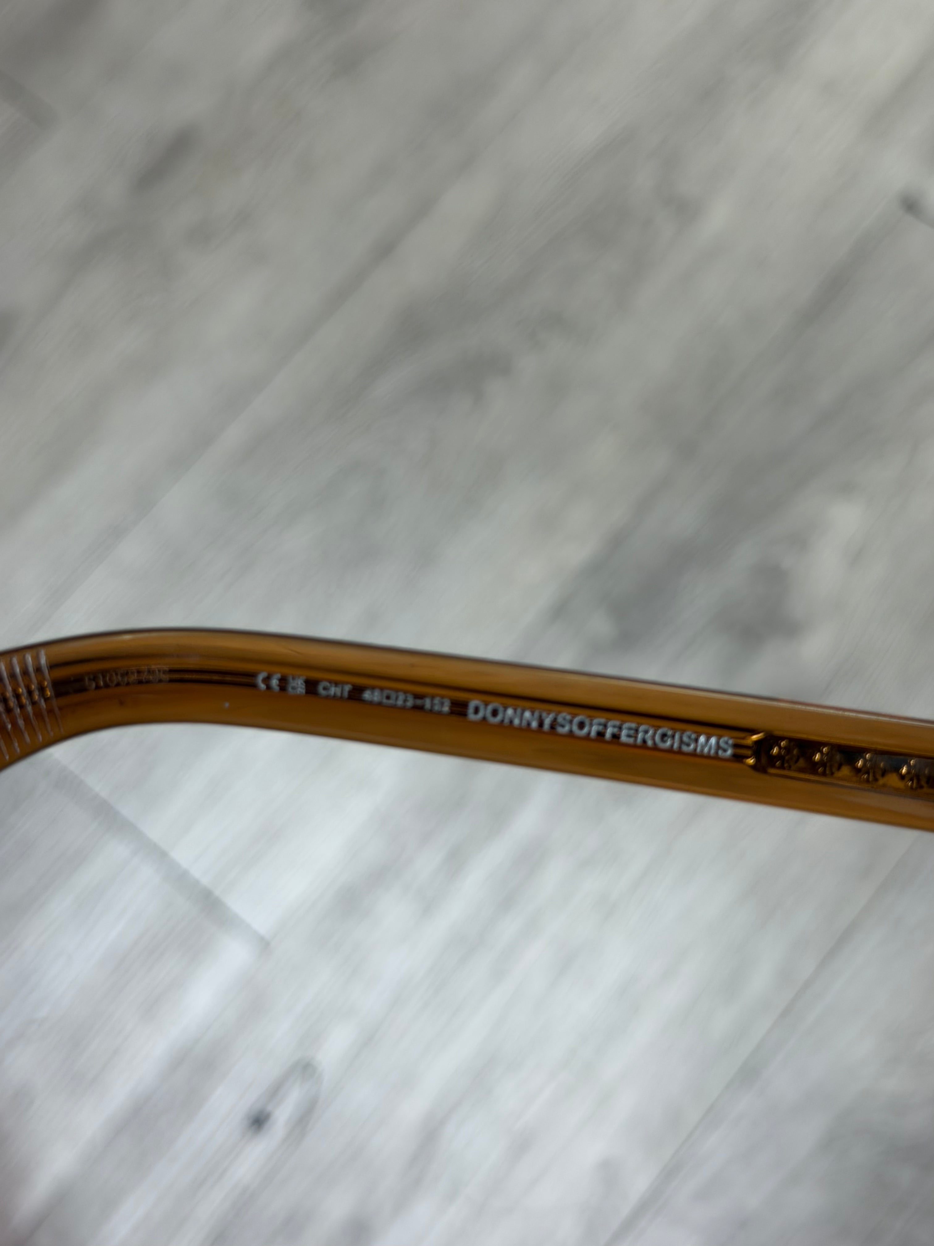 Chrome Hearts Clear Brown Donnysoffergisms Sunglasses