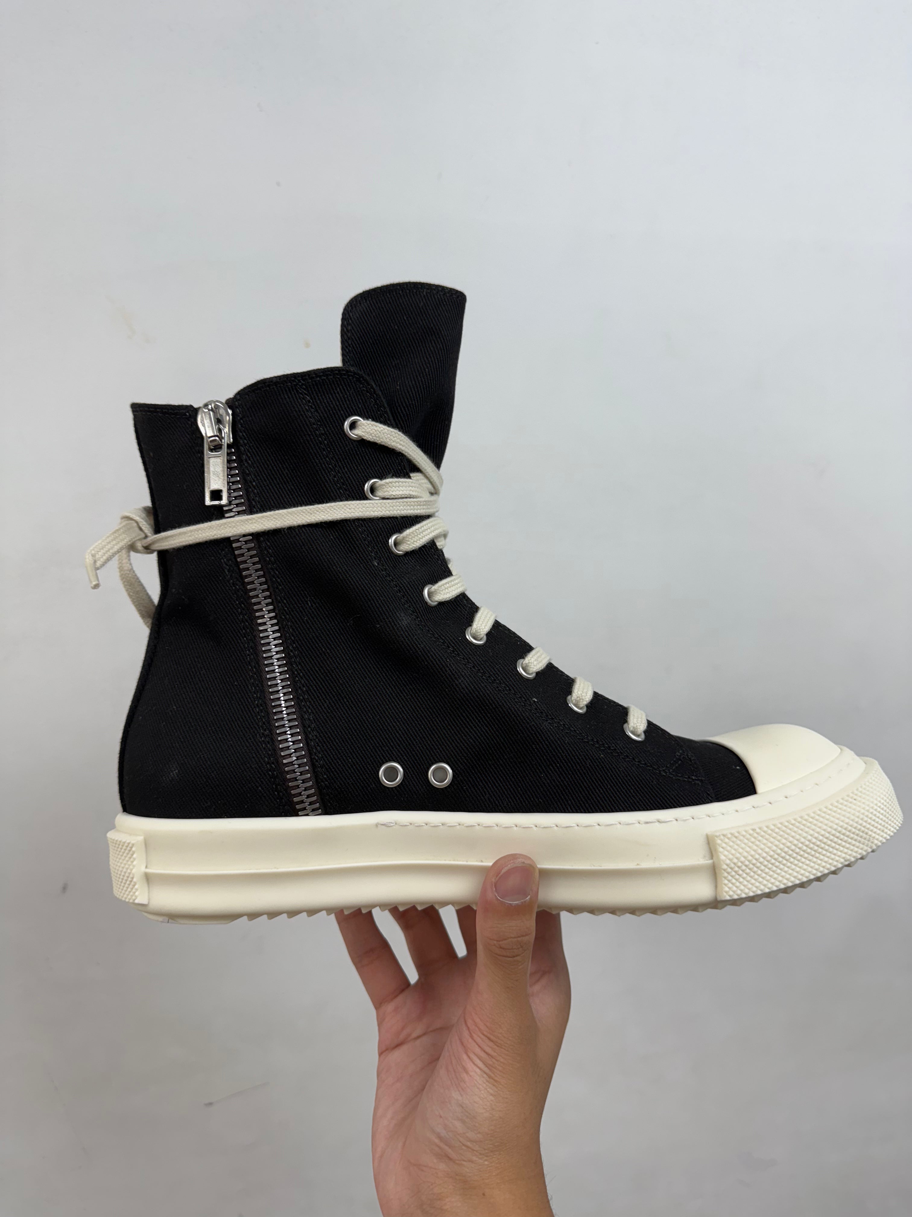Rick Owens Black Bumper DRKSHDW Hi Sneakers