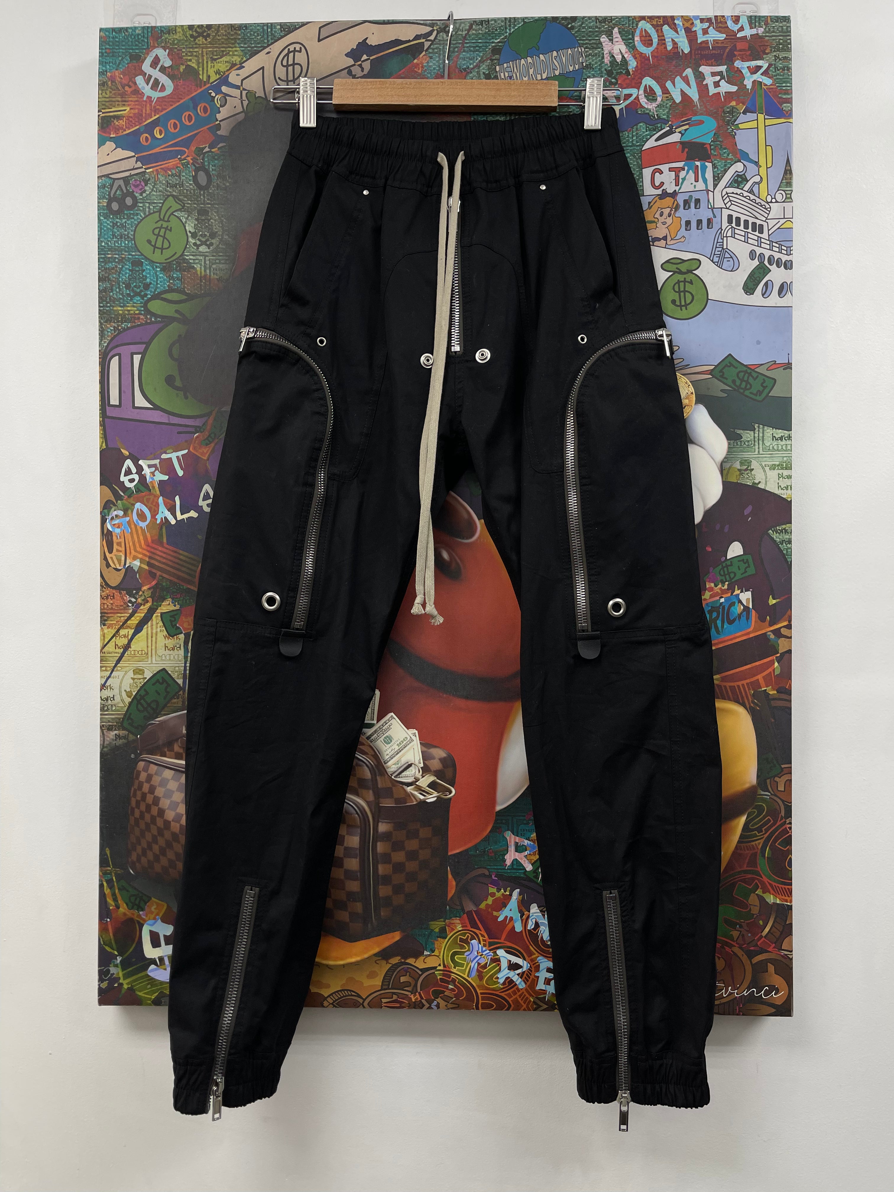 Rick Owens Black Cargo (46) Cargo Pants