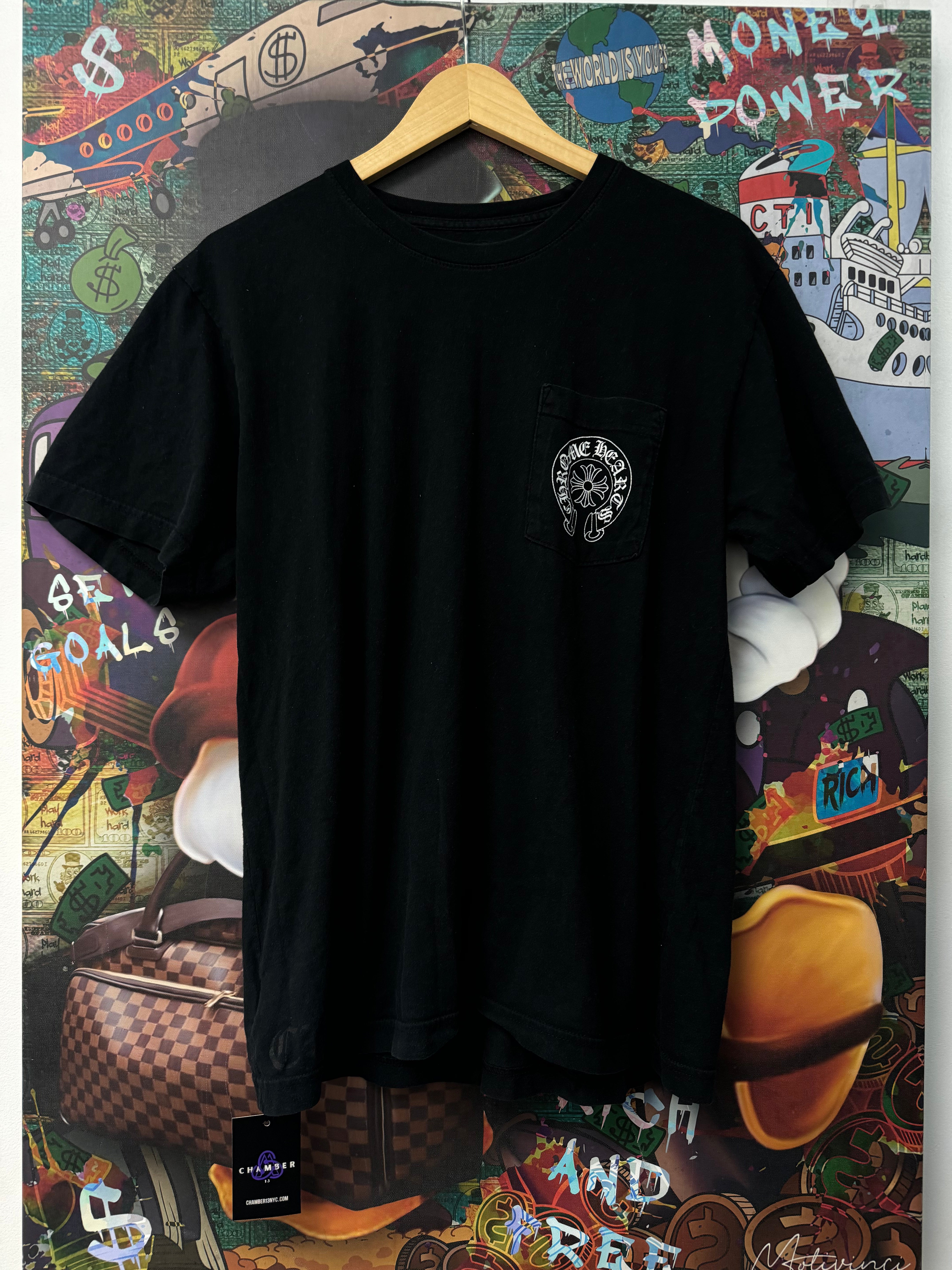 Chrome Hearts Black White Horseshoe Tee