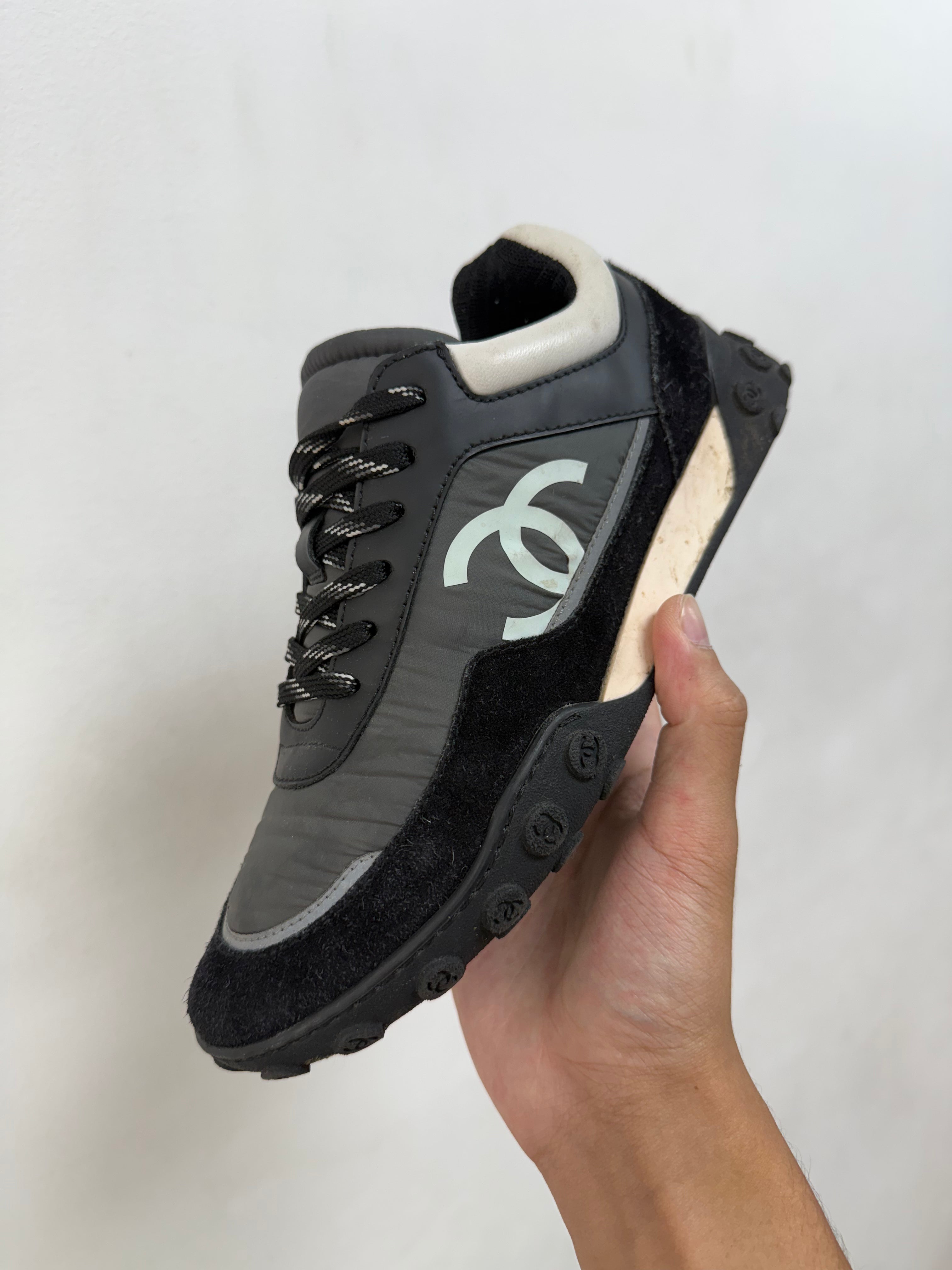 Chanel CC Logo Runner Sneakers