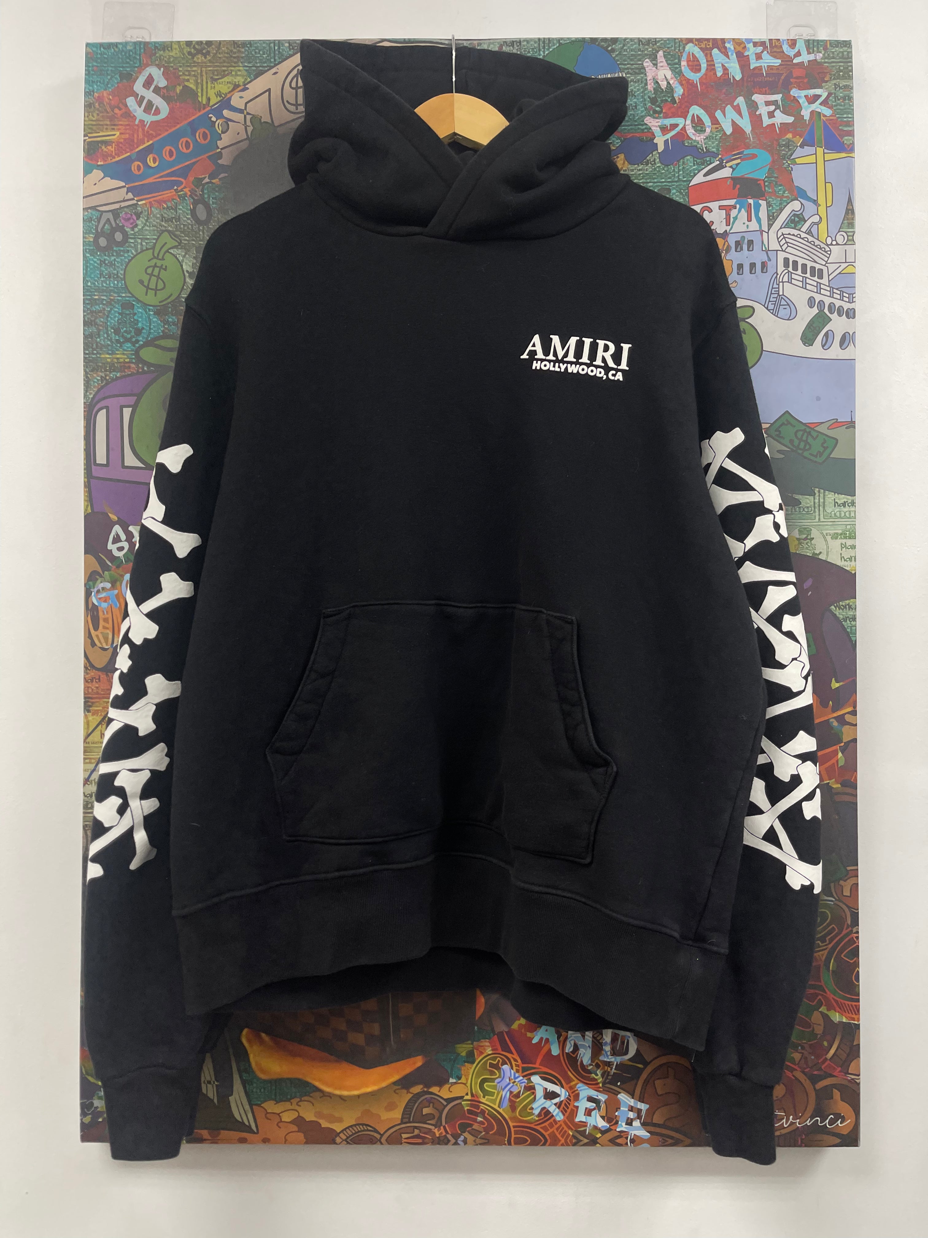Amiri Black Bones Hoodie