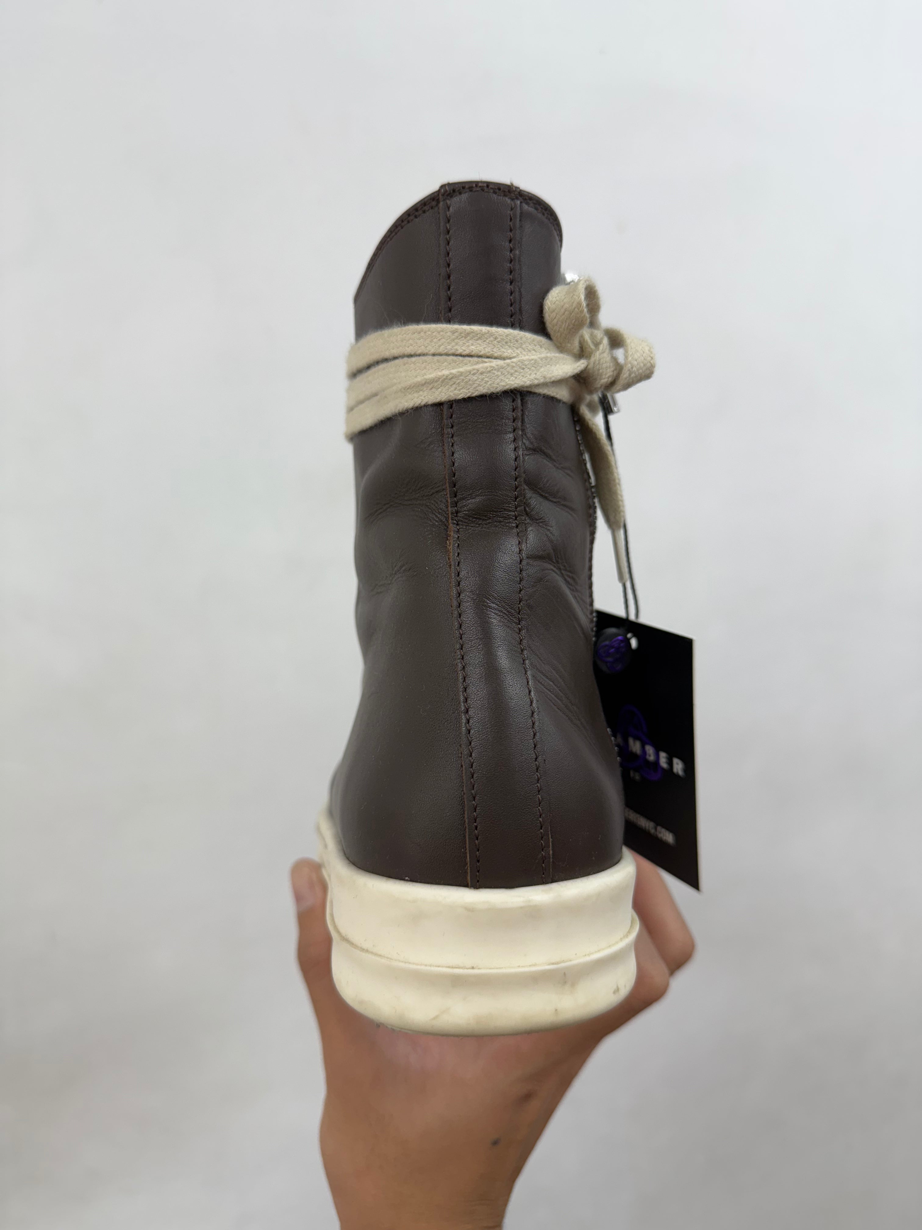 Rick Owens Brown Mainline Hi Sneakers