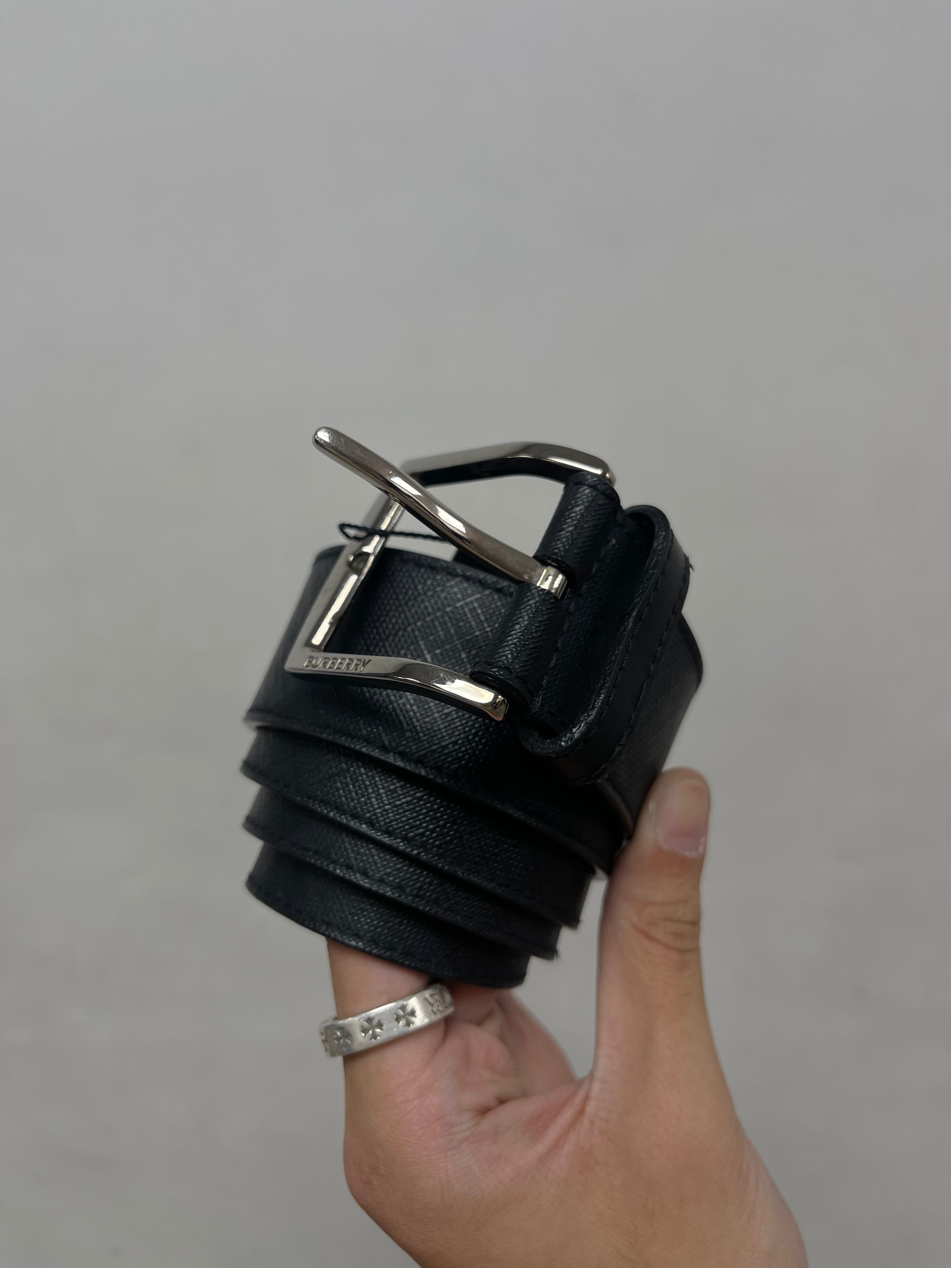 Burberry Black Monogram Belt