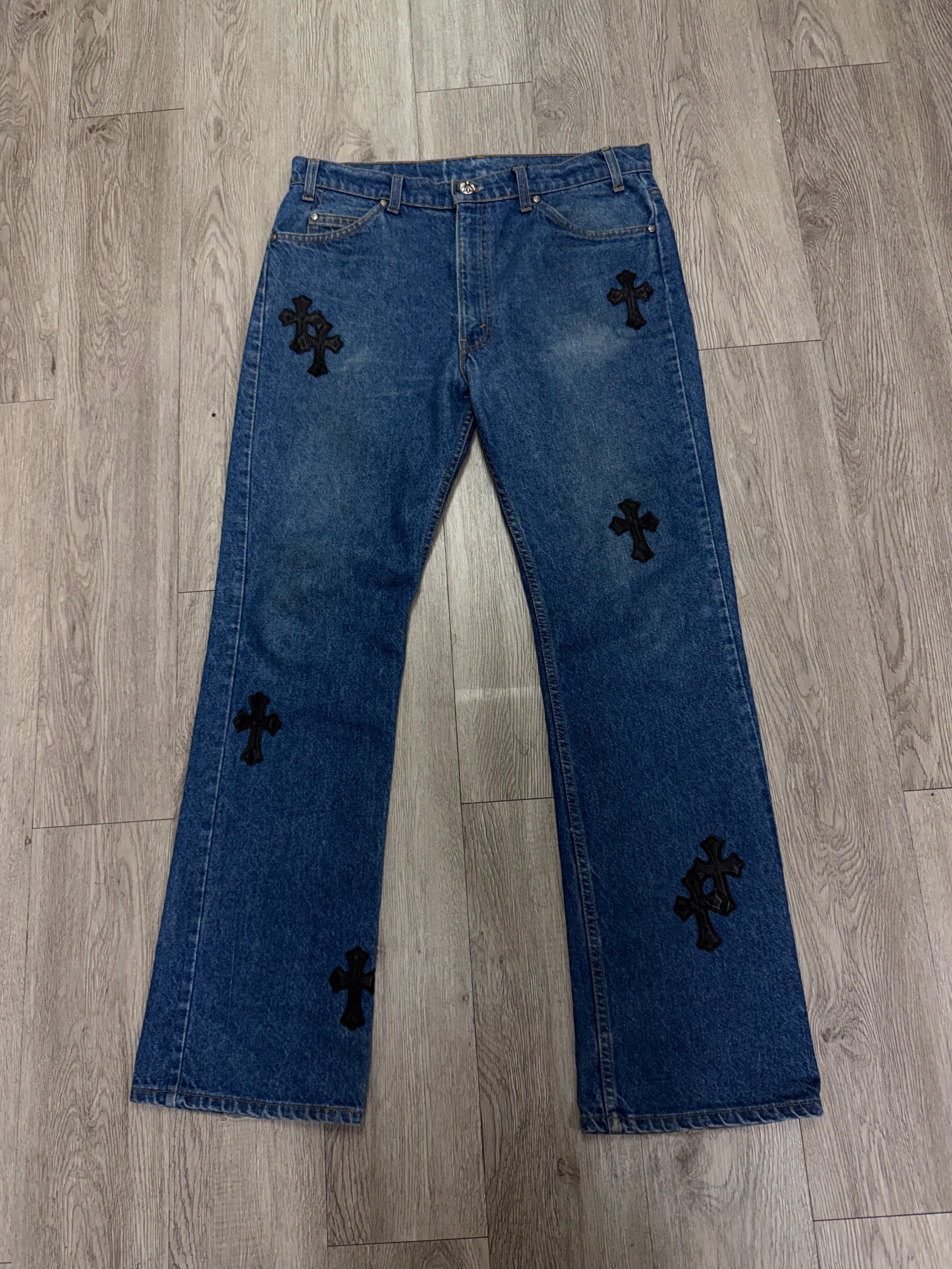 Chrome Hearts Dark Wash 517 Levis Jeans
