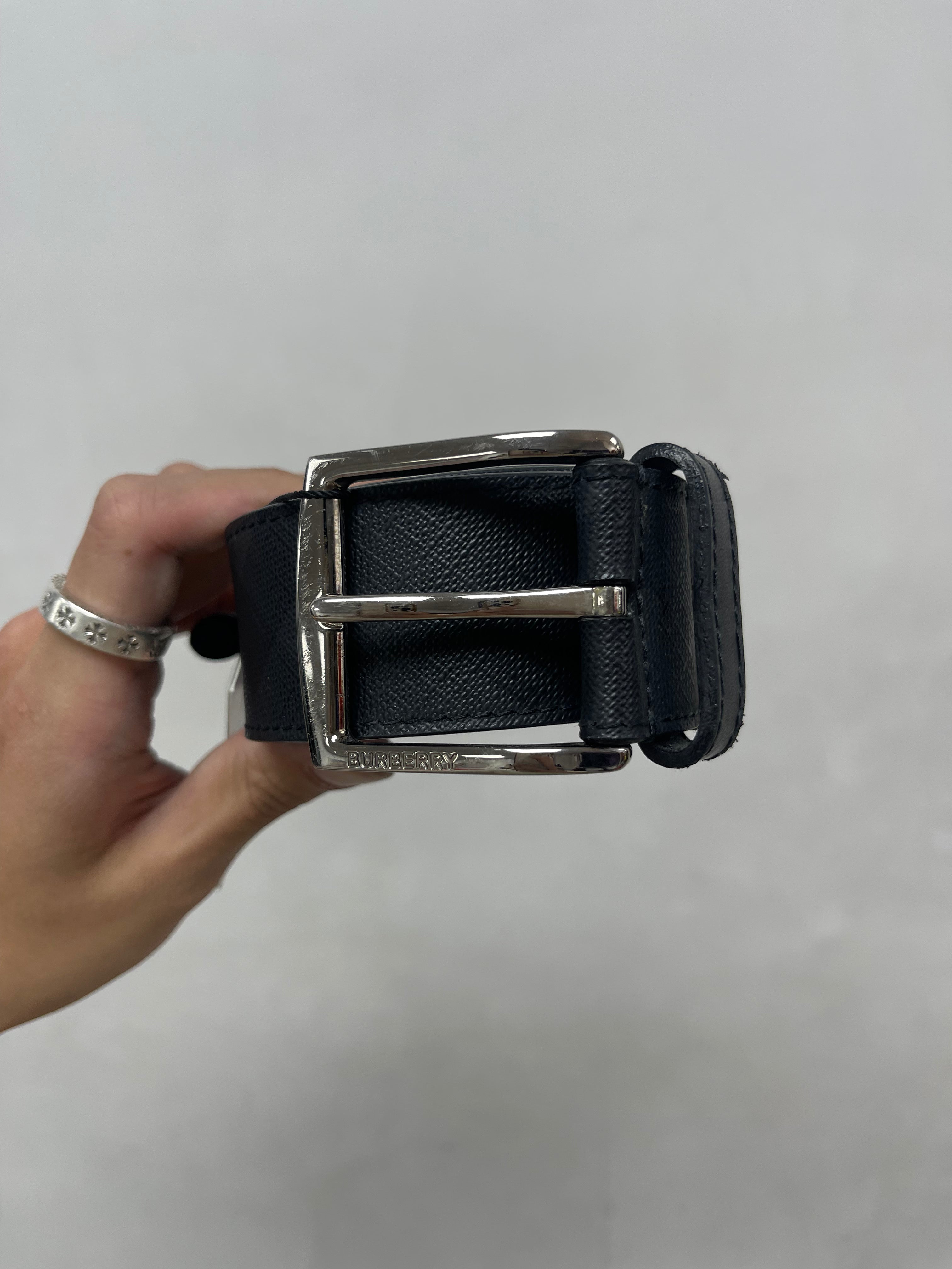 Burberry Black Monogram Belt