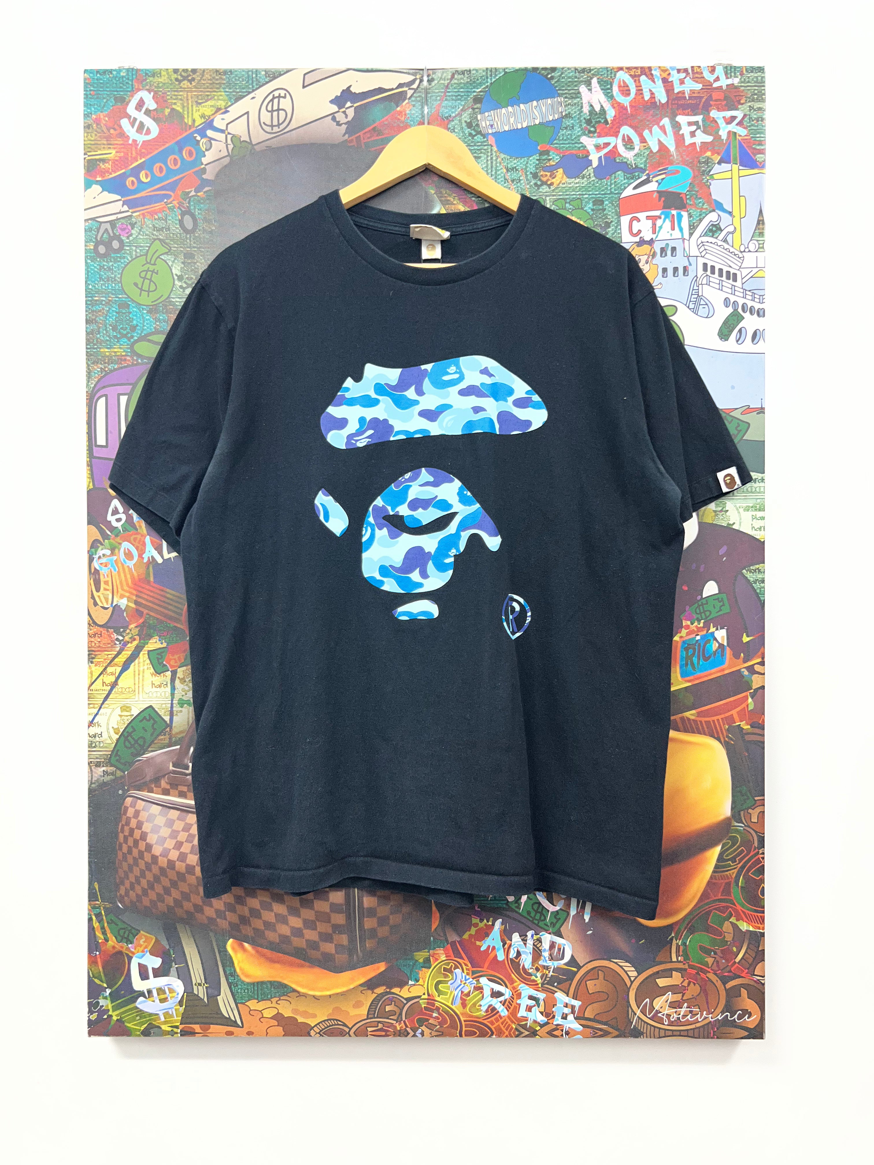 BAPE Baby Blue Camo Head Tee