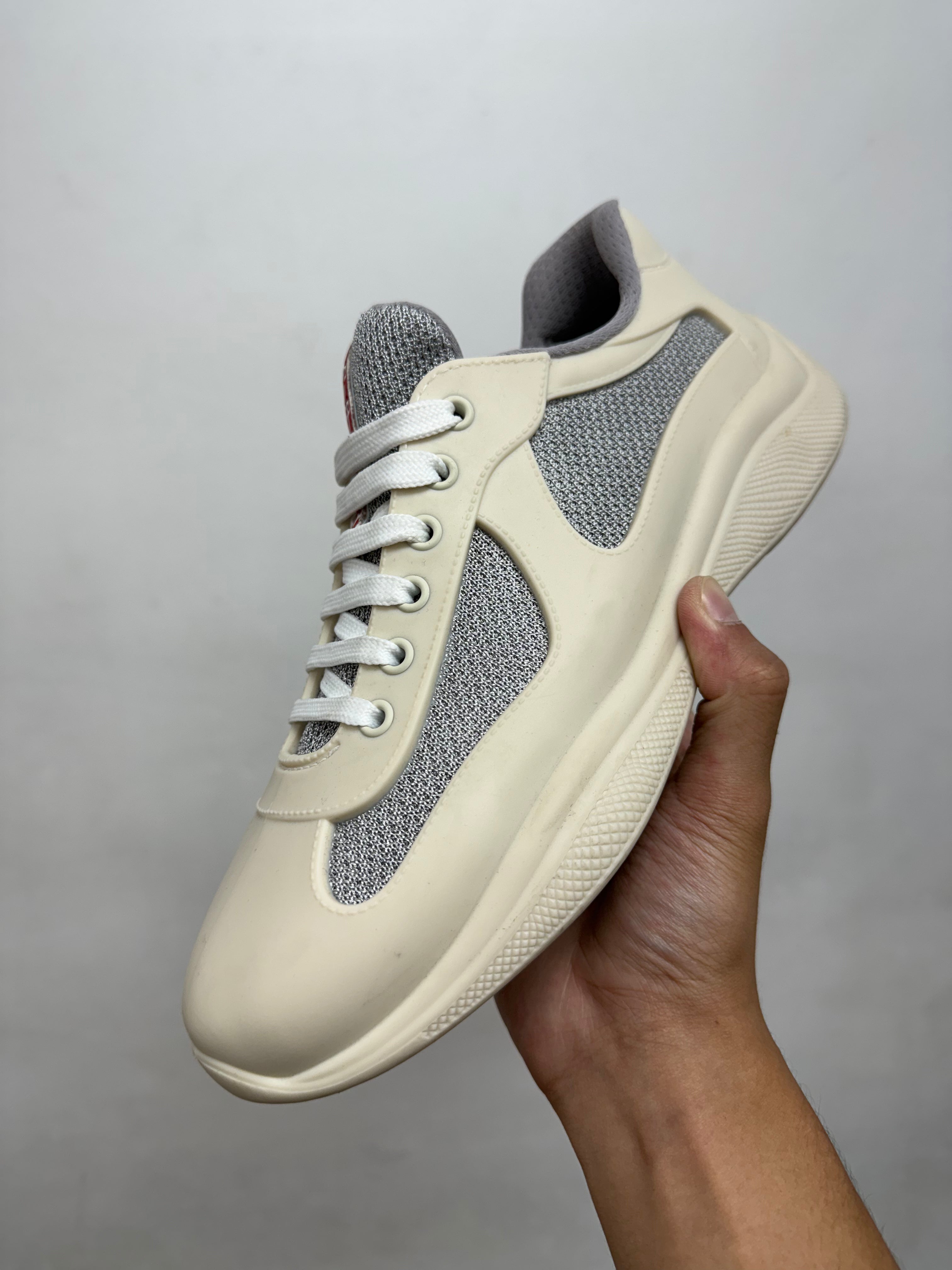 Prada Tan Runner Cups Sneakers