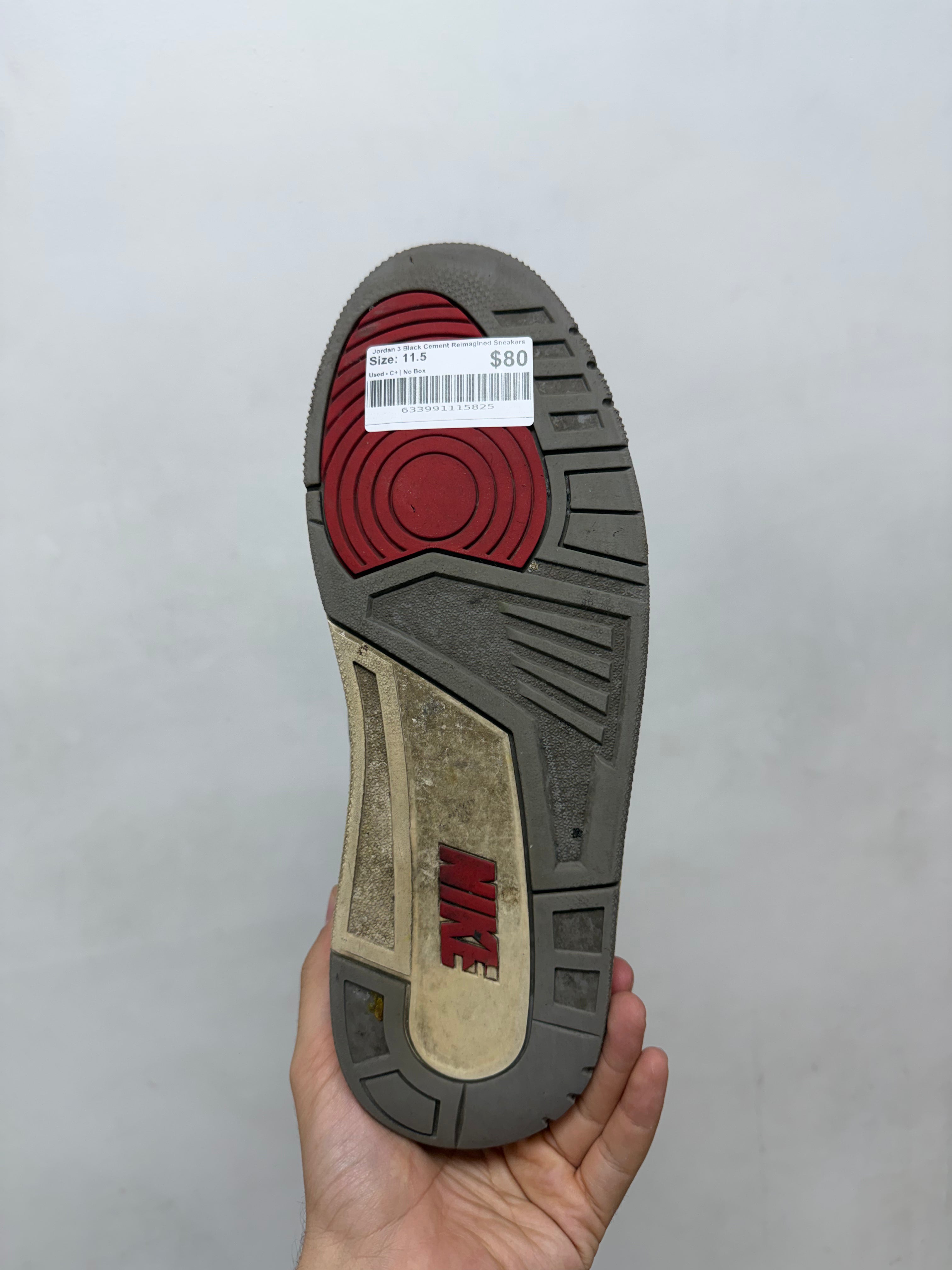 Jordan 3 Black Cement Reimagined Sneakers