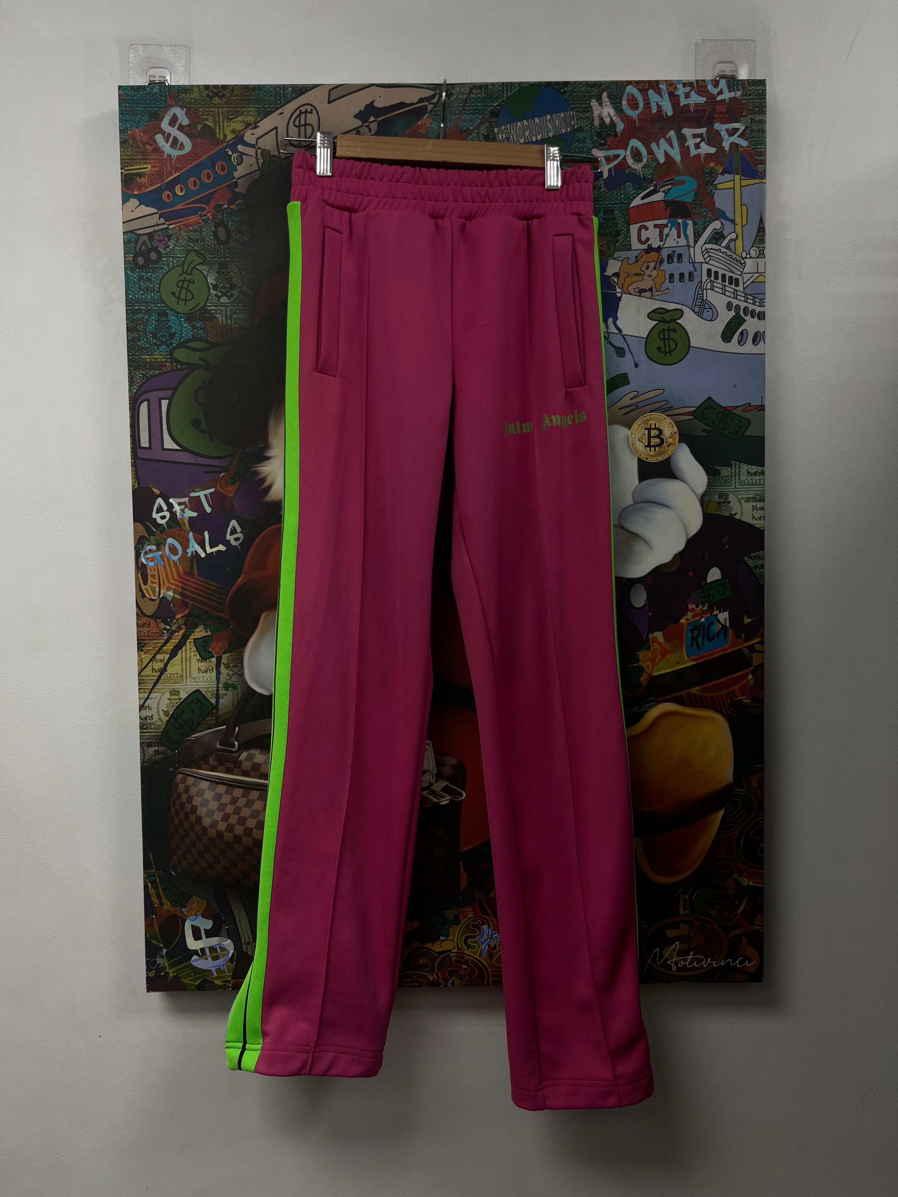 Palm Angels Pink Neon Track Pants