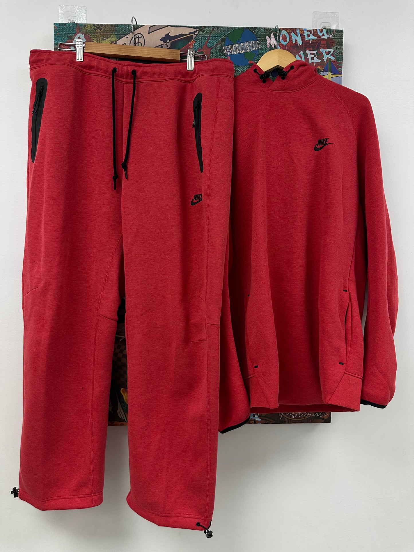 Nike Tech Sweatsuit Red New XXL