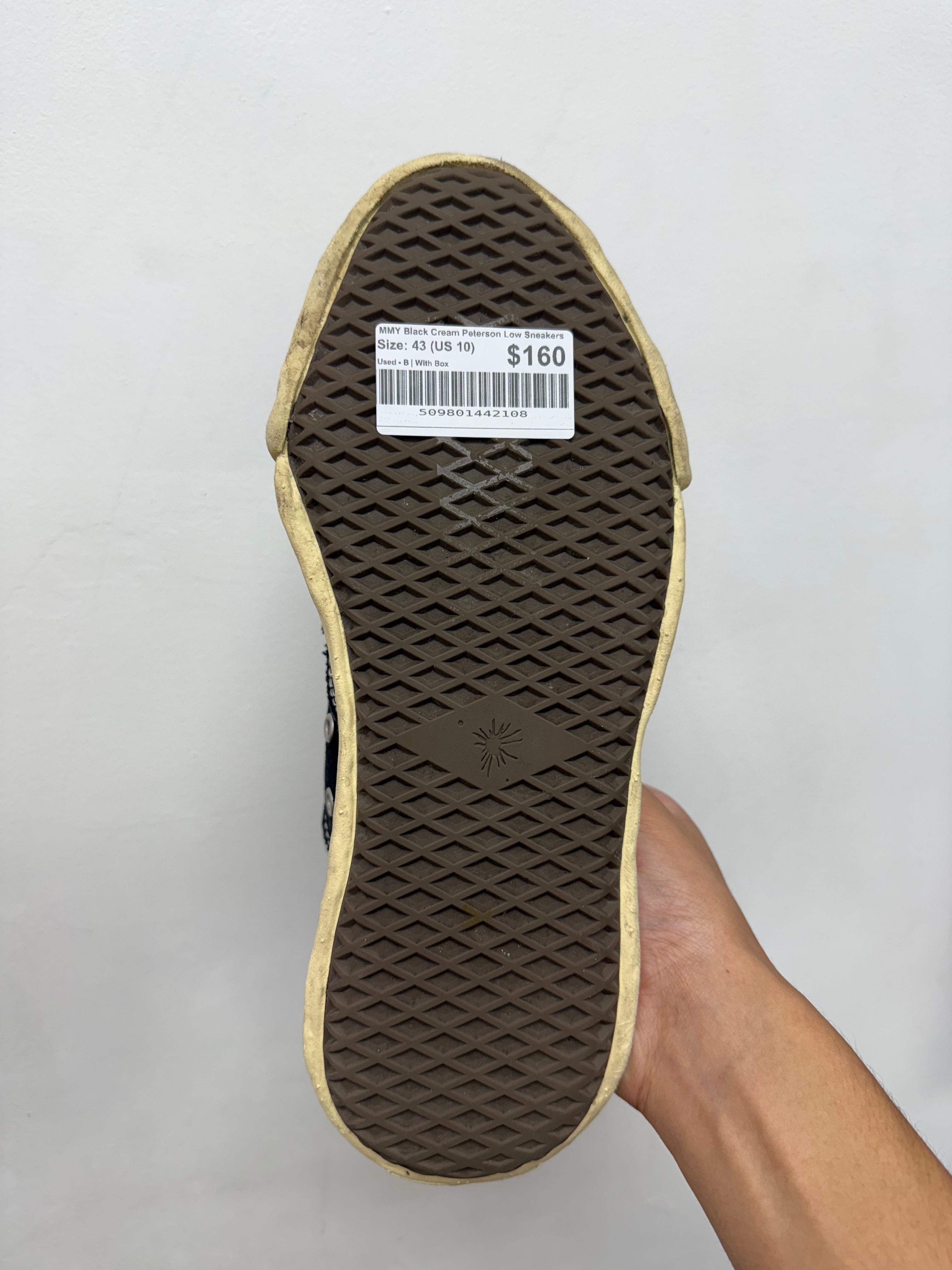 MMY Black Cream Peterson Low Sneakers